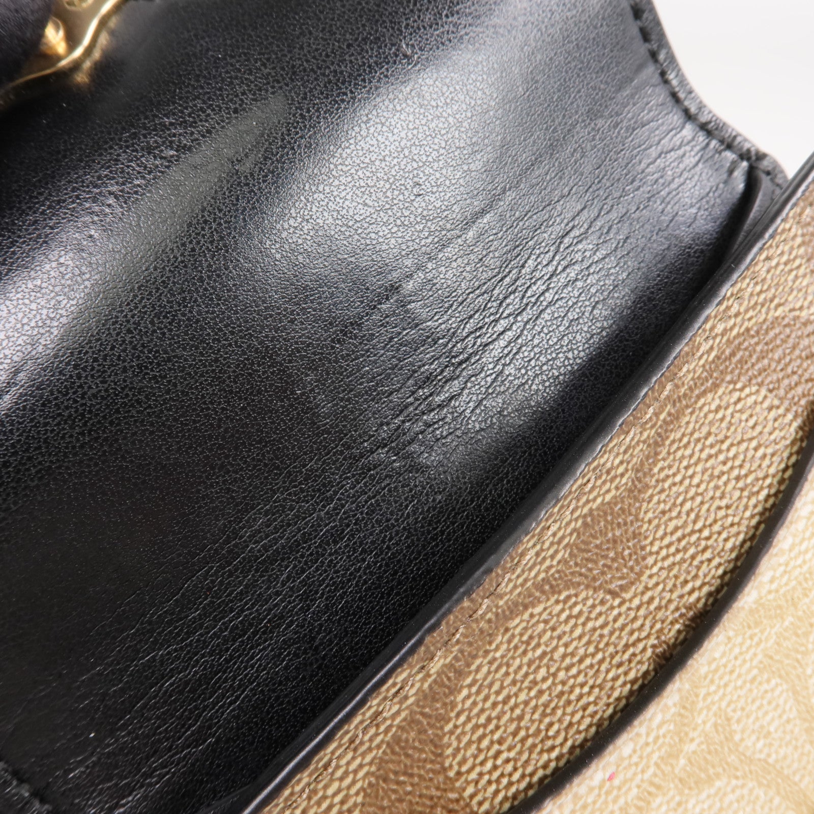 COACH 塗層帆布Georgie Small Wallet金扣錢包