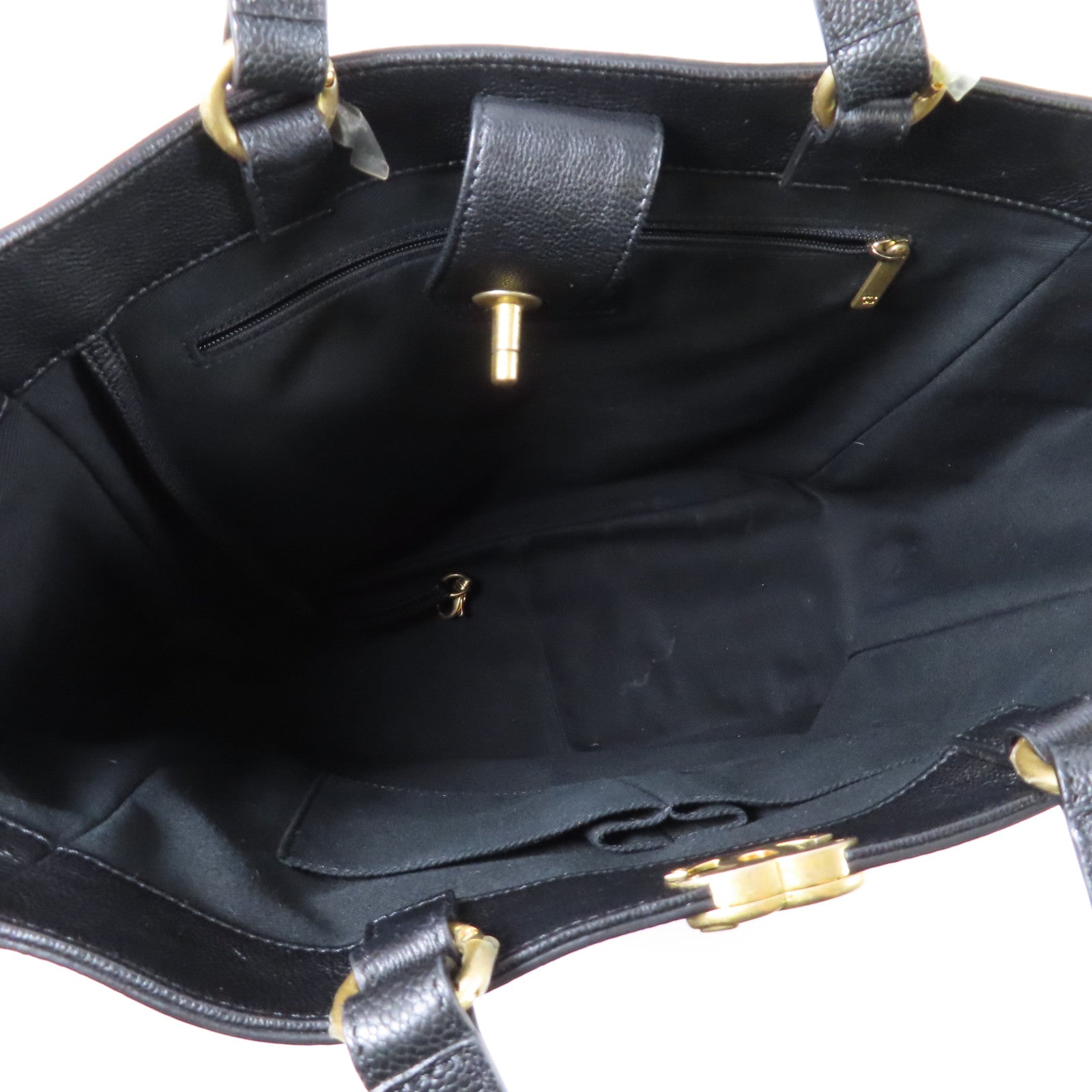 CHANEL 【激減優惠】牛皮皮革2Way Shoulder Bag金扣手挽肩背兩用袋黑色