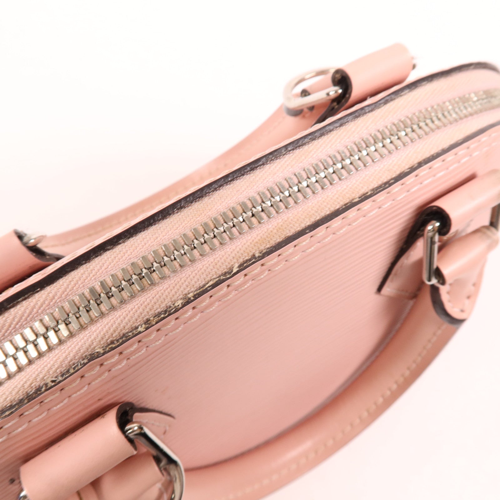 LOUIS VUITTON Epi Alma BB銀扣手挽肩背兩用袋