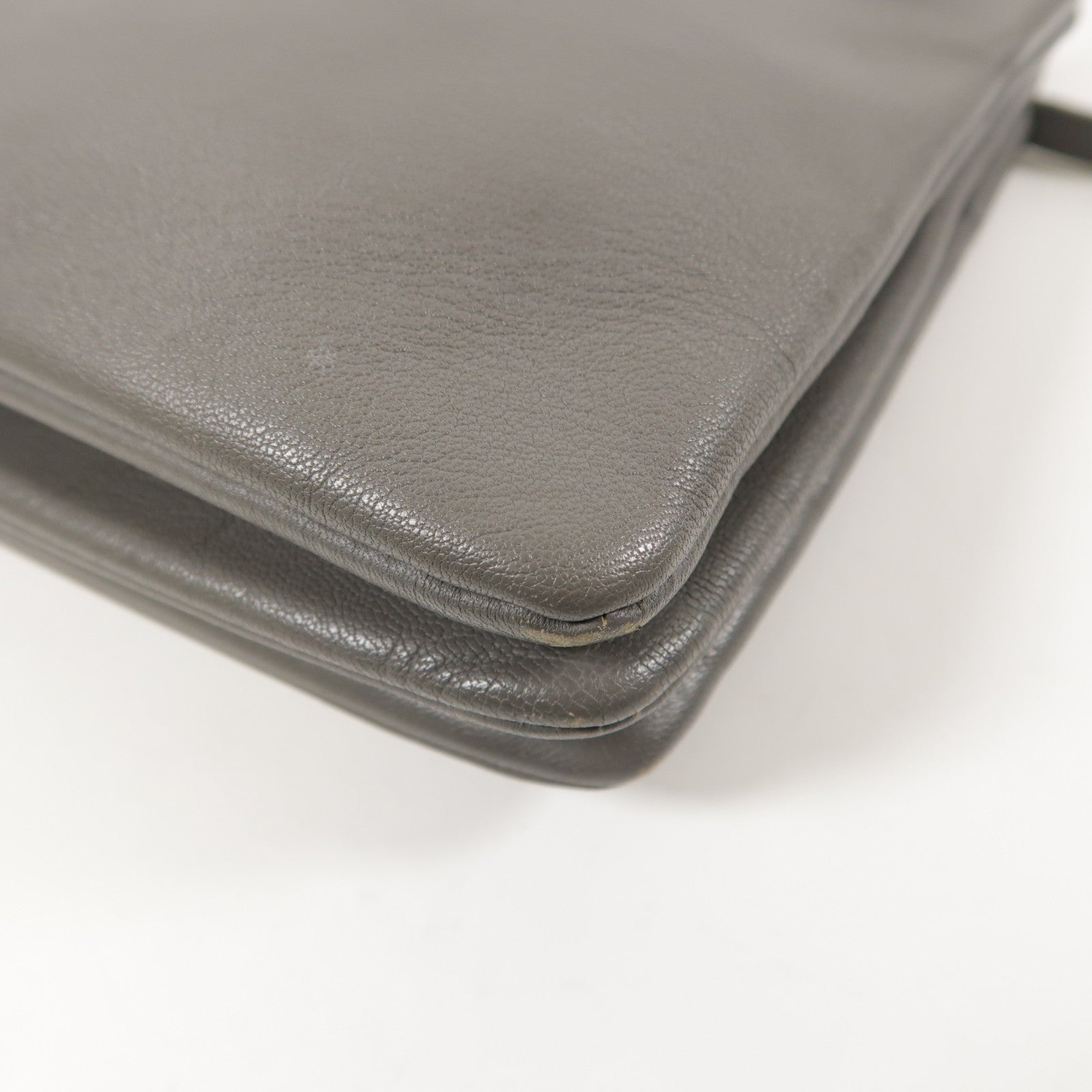 CELINE 羊皮皮革Trio金扣肩背袋