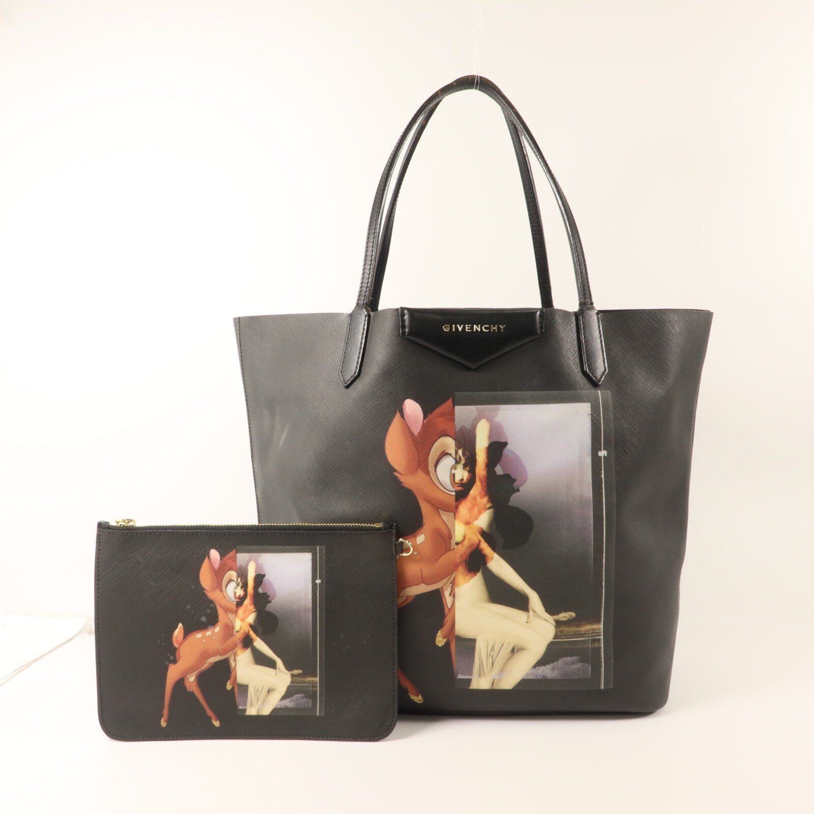 GIVENCHY 牛皮皮革Bambi Antigona Tote Bag手挽袋