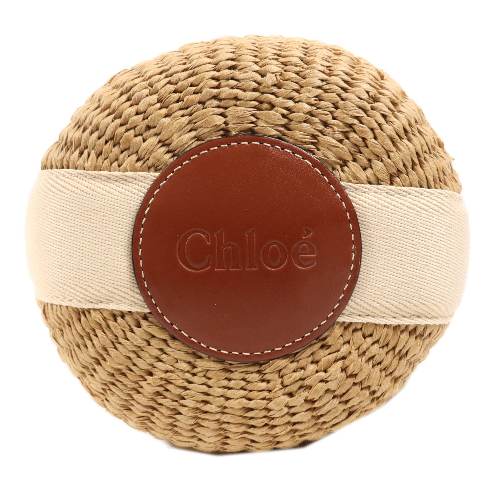 Chloe 【激減優惠】Raffia Woody Basket Bag金扣手挽肩背兩用袋