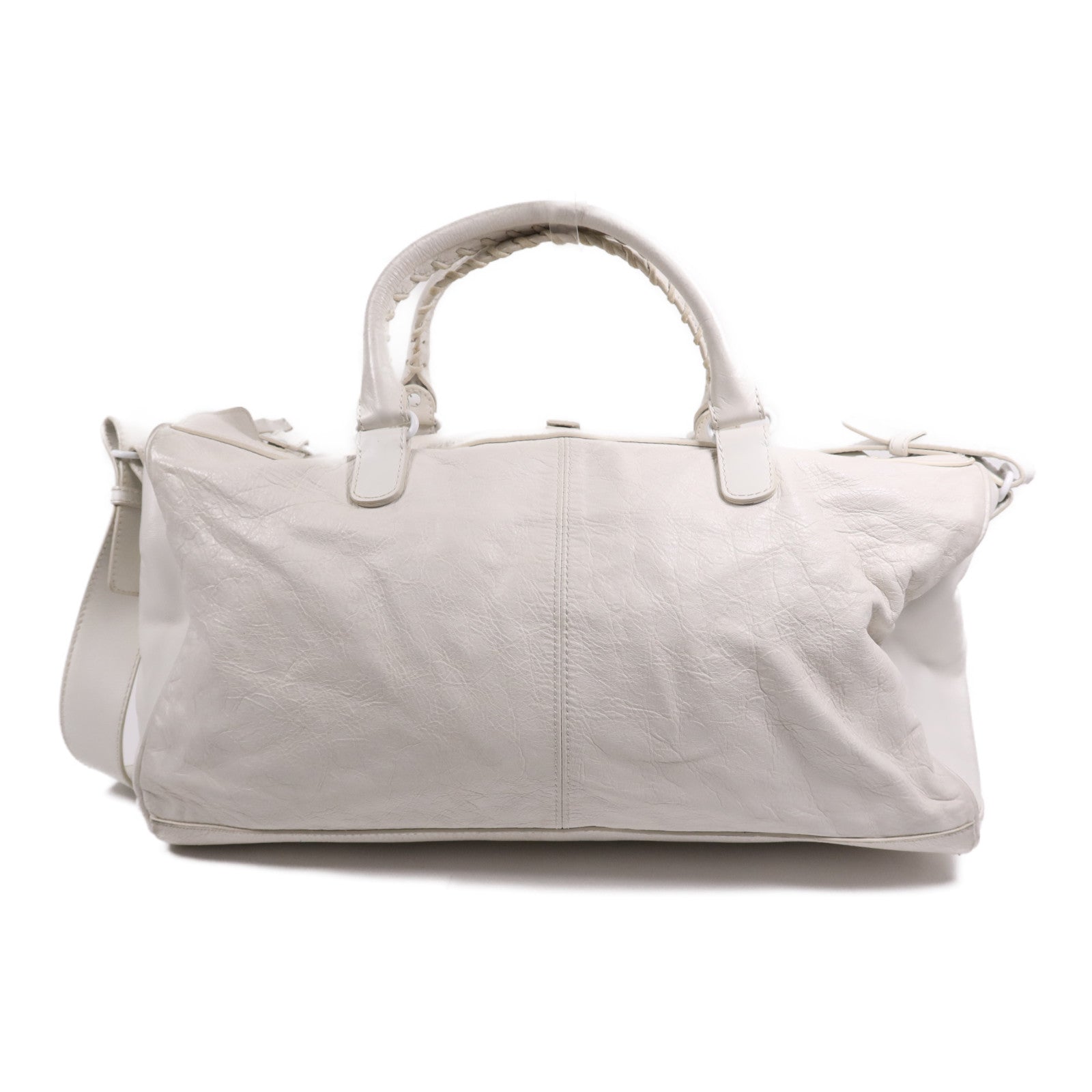 BALENCIAGA 羊皮皮革Squash 2way Duffel Bag手挽肩背兩用袋