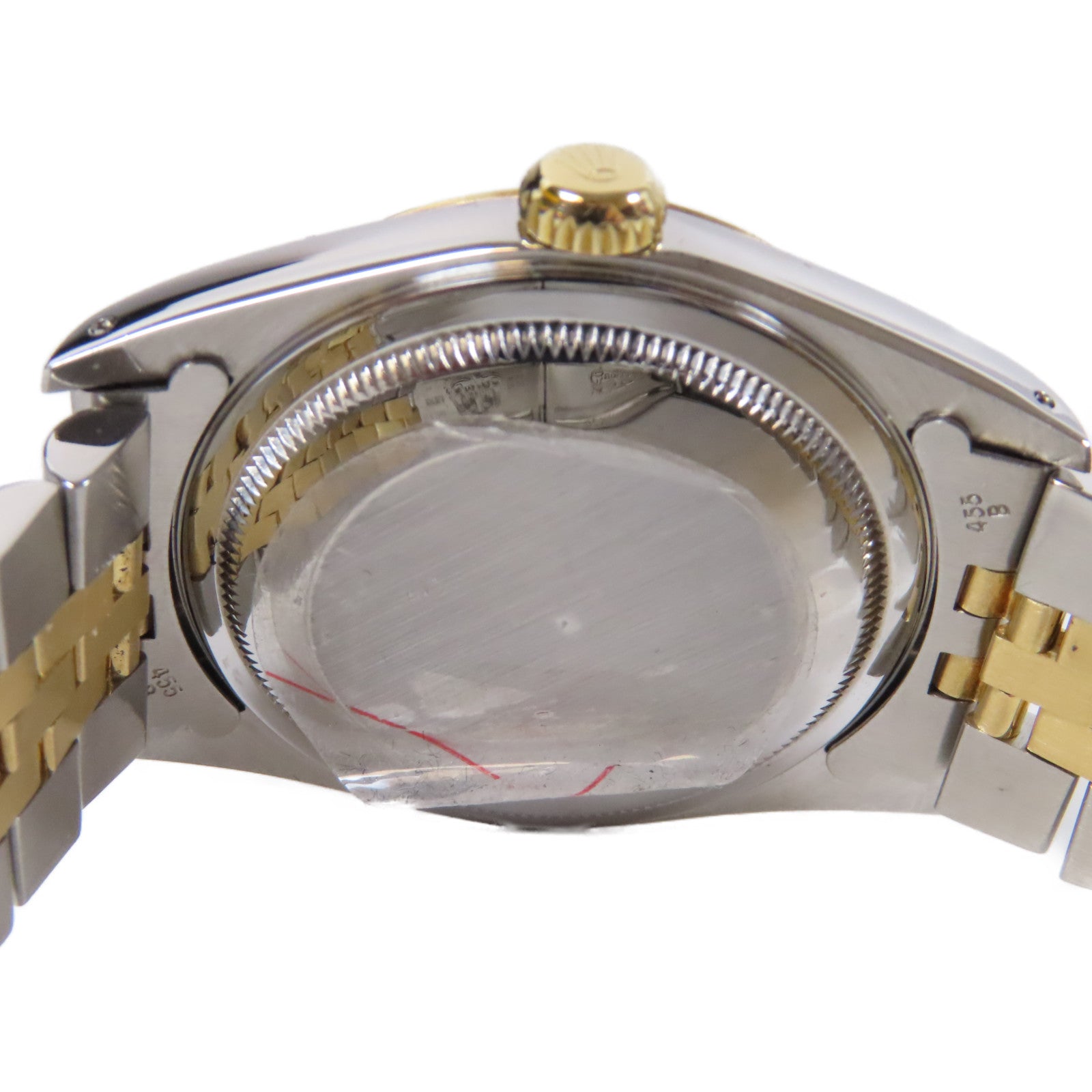 ROLEX Datejust 18K黃金/不鏽鋼手錶自動機芯金色