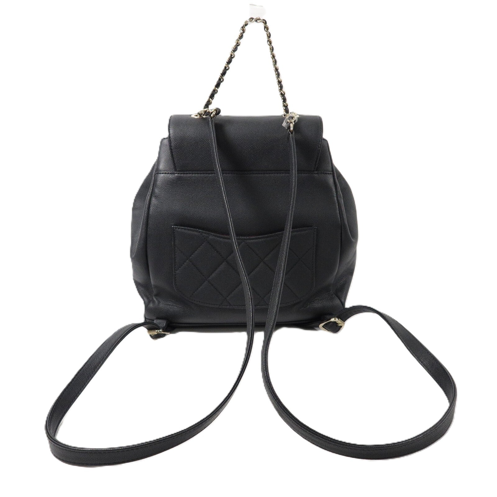 CHANEL 牛皮皮革Business Affinity Backpack鏈帶背包