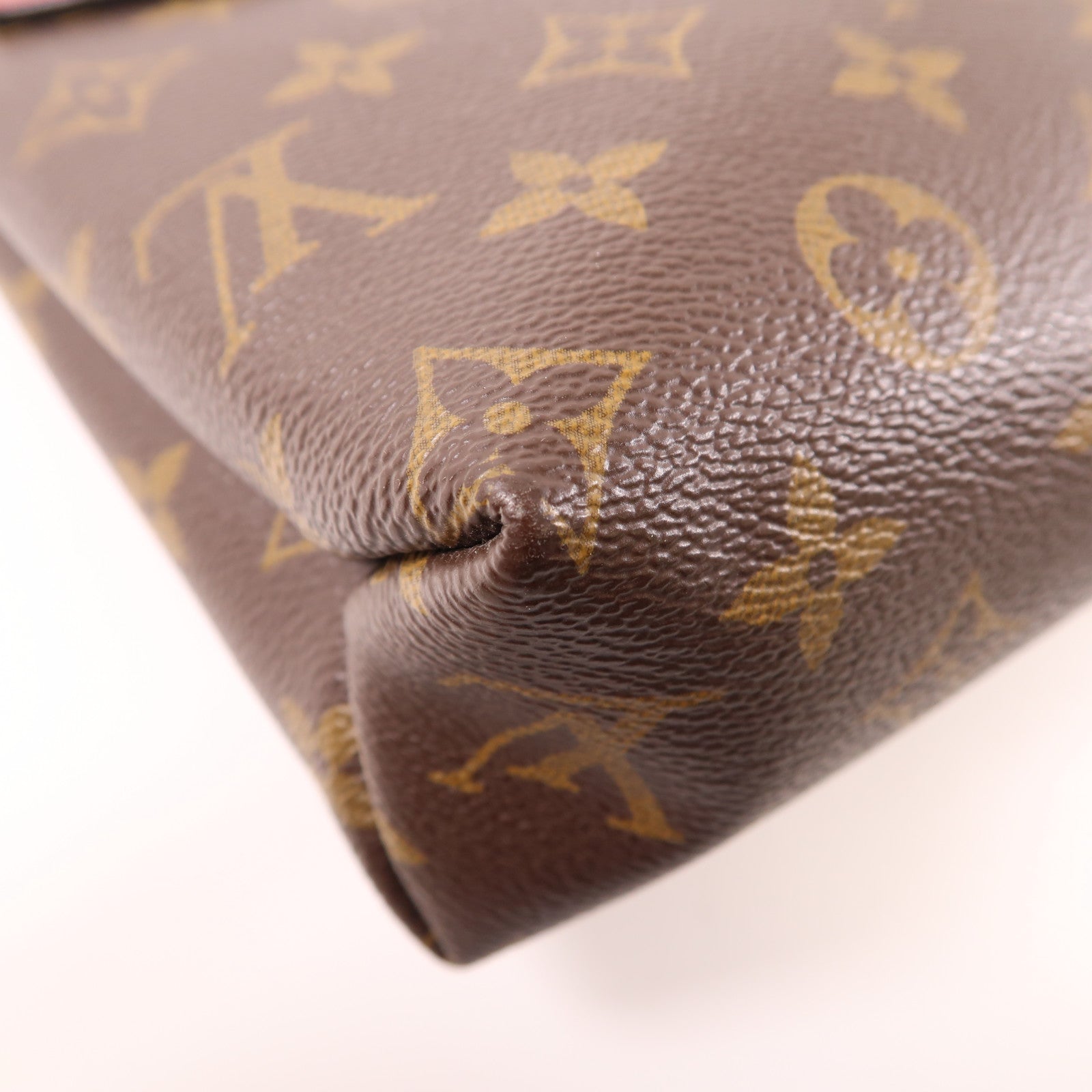 LOUIS VUITTON Monogram Saint Placide金扣鏈帶肩背袋啡色/紅色