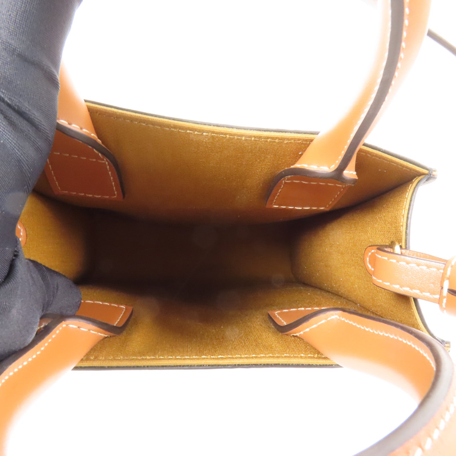 CELINE 【激減優惠】塗層帆布Mini Vertical Cabas手挽肩背兩用袋