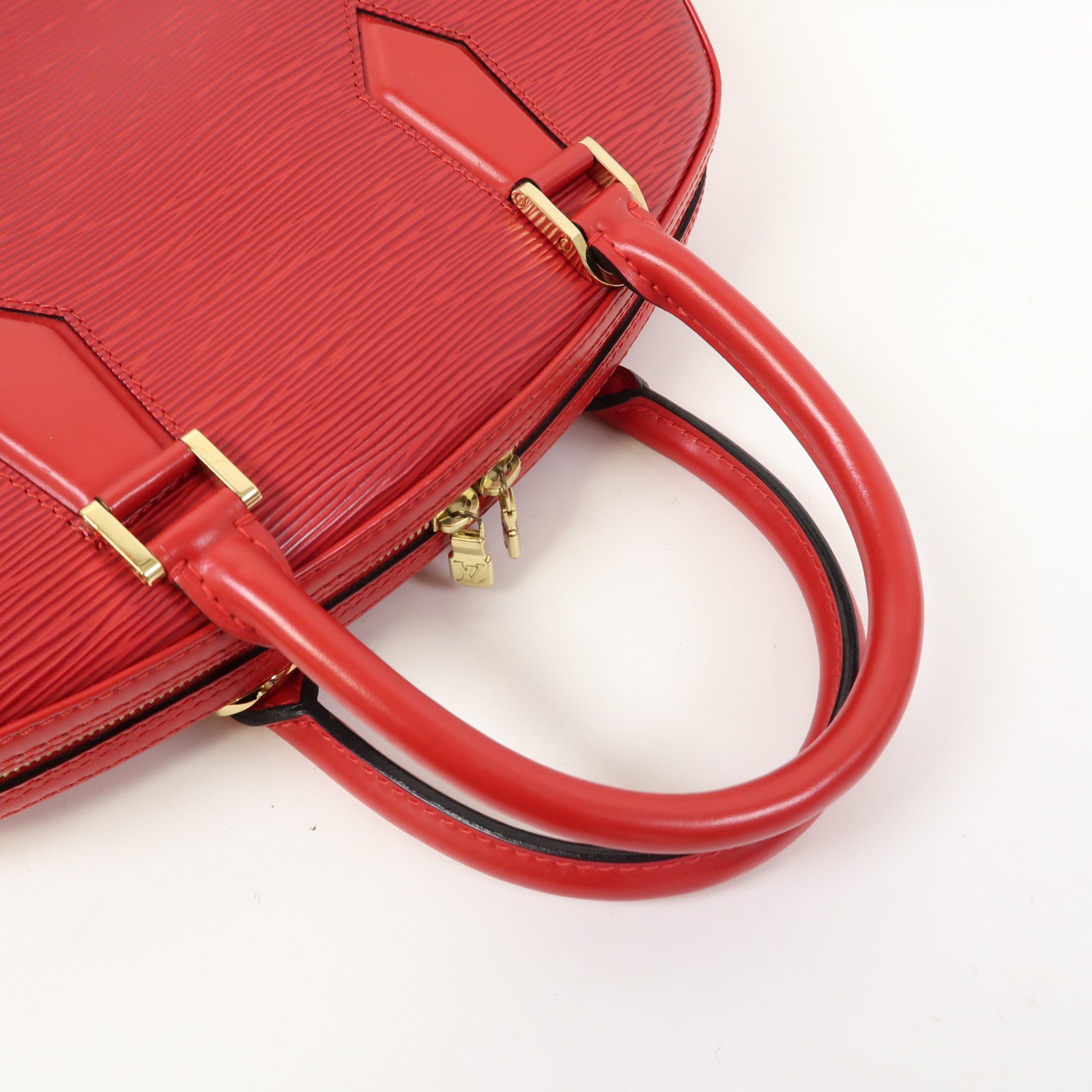 LOUIS VUITTON 【激減優惠】Epi Jasmin金扣手挽袋紅色