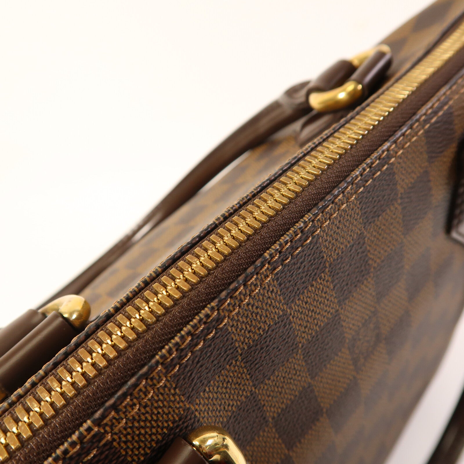 LOUIS VUITTON Damier Saleya MM金扣肩背袋/手挽袋