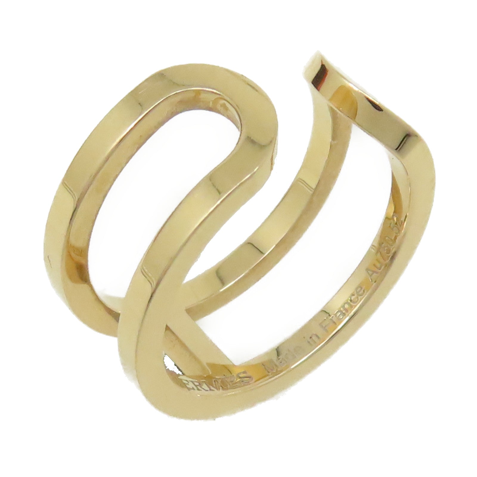 HERMES 【激減優惠】18K玫瑰金Bague Ever Chaine D'Ance Ring戒指#52