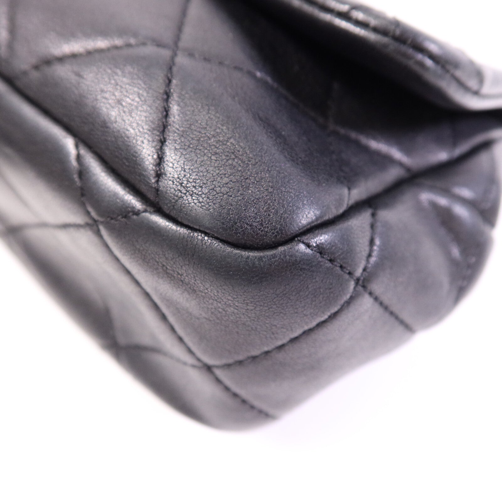 CHANEL 牛皮皮革Chain Shoulder Bag金扣手挽肩背兩用袋