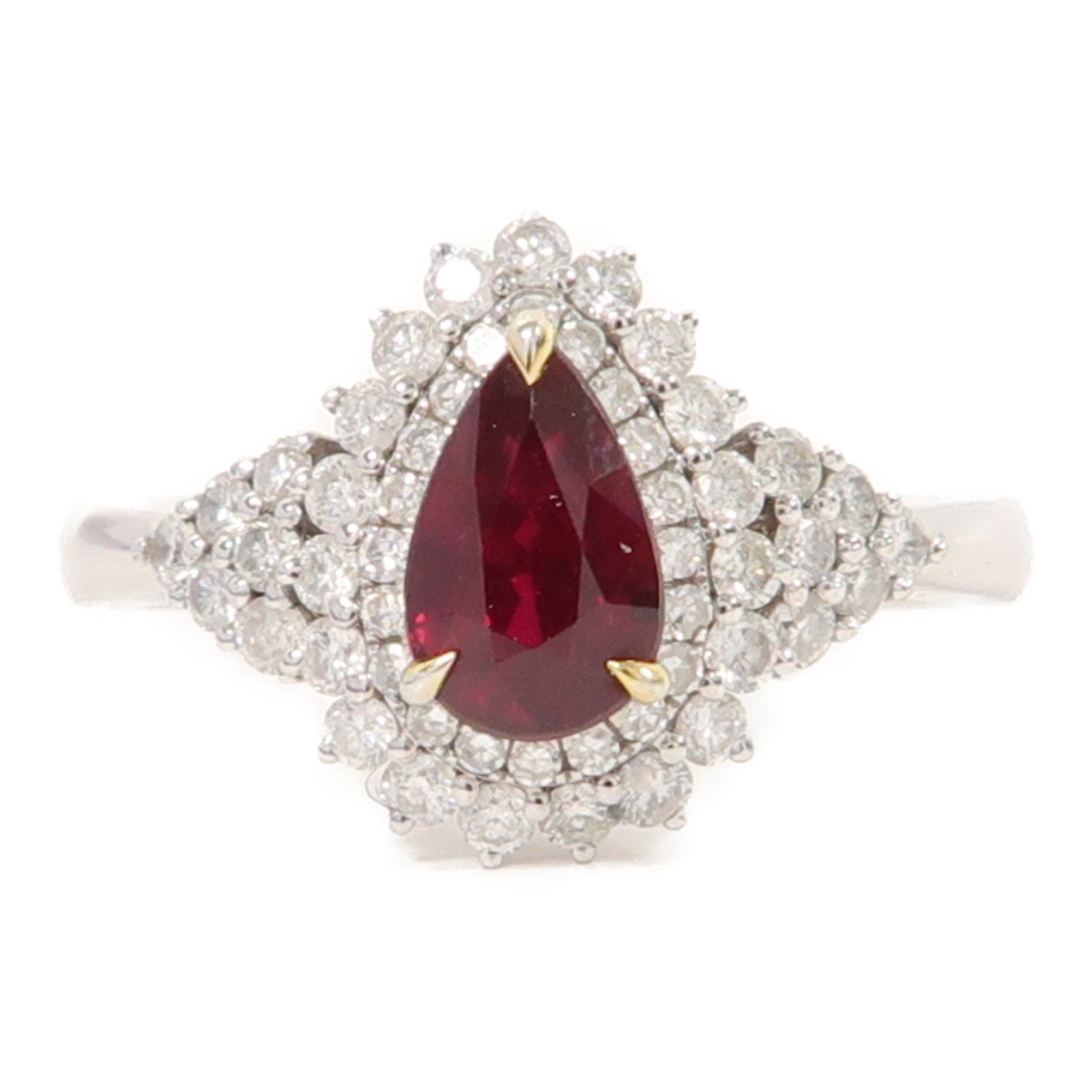 JEWELRY 【激減優惠】18K白金Ruby Ring1.03ct紅寶石戒指US#6.5