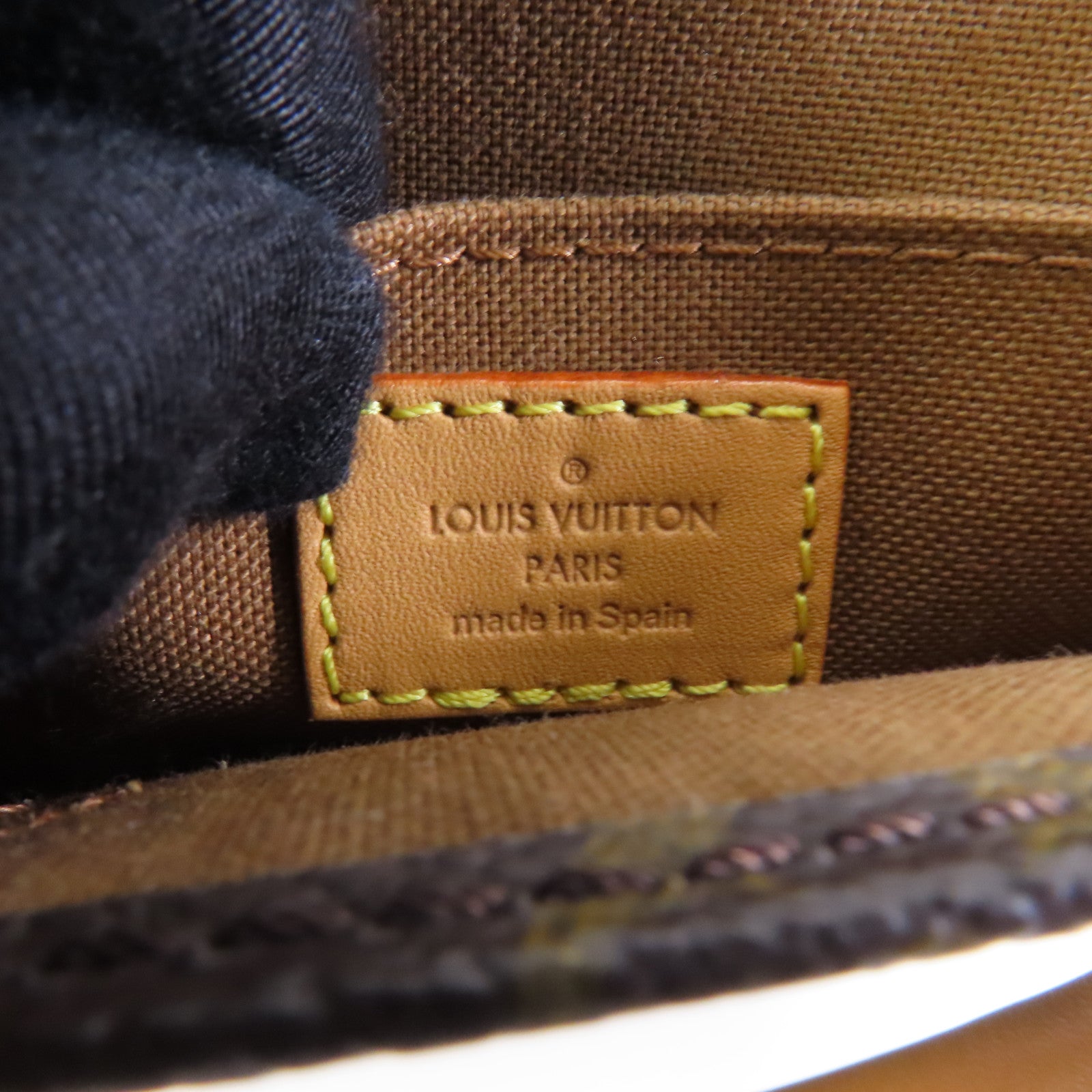 LOUIS VUITTON 【激減優惠】Monogram Petit Sac Plat金扣手挽肩背兩用袋啡色