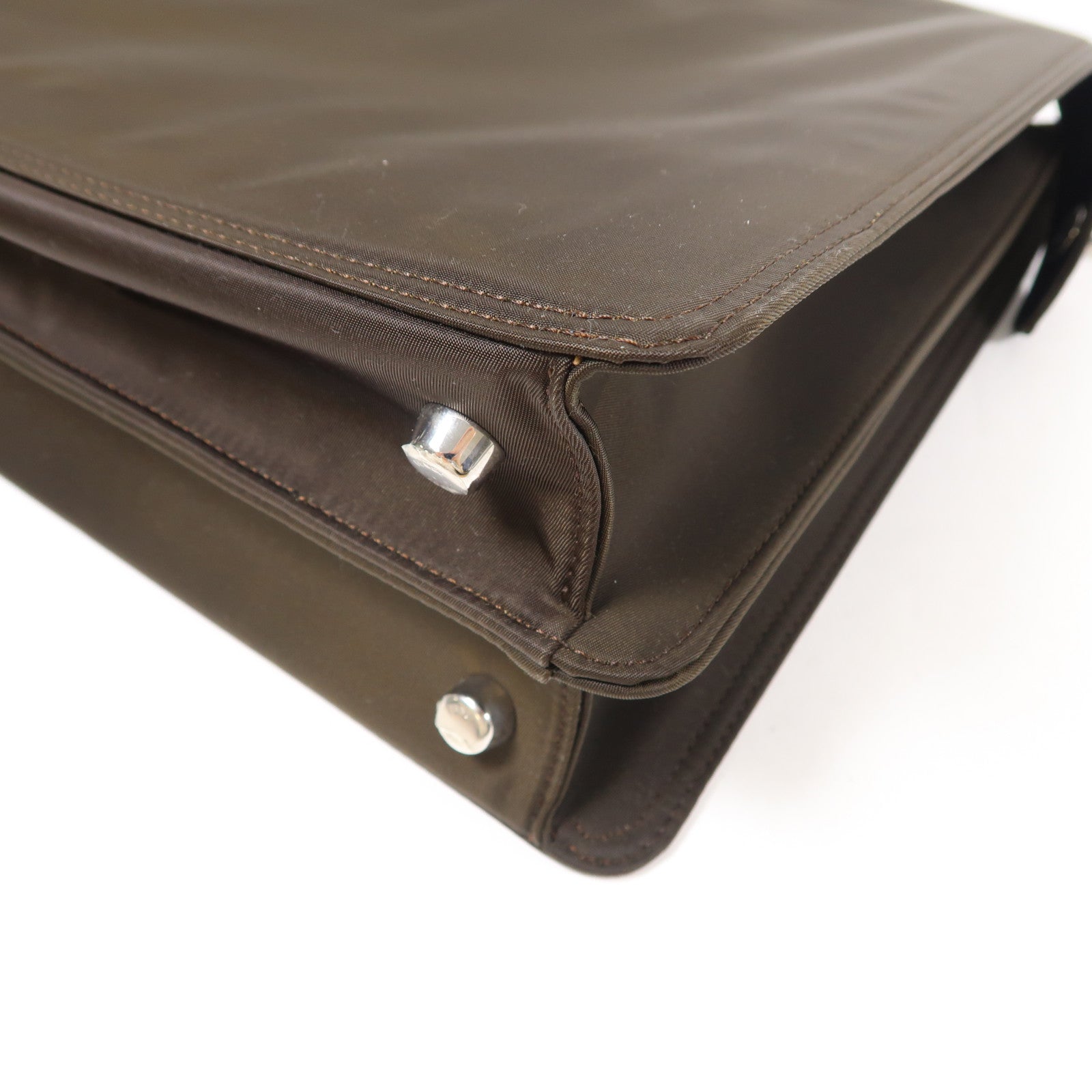 FENDI 尼龍Peekaboo銀扣手挽肩背兩用袋