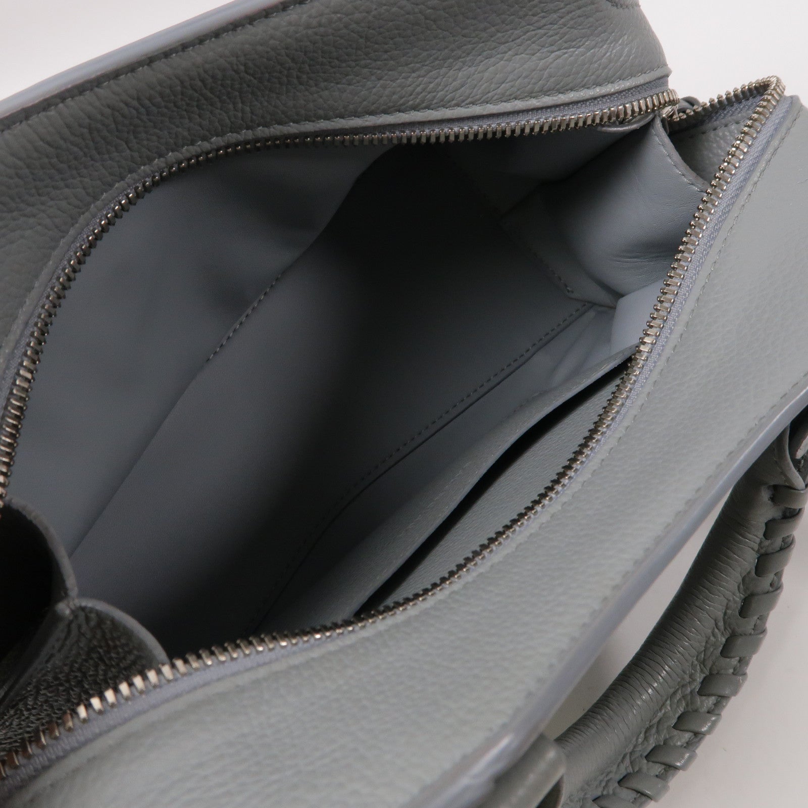 BALENCIAGA 牛皮皮革Classic City Mini銀扣手挽肩背兩用袋灰色