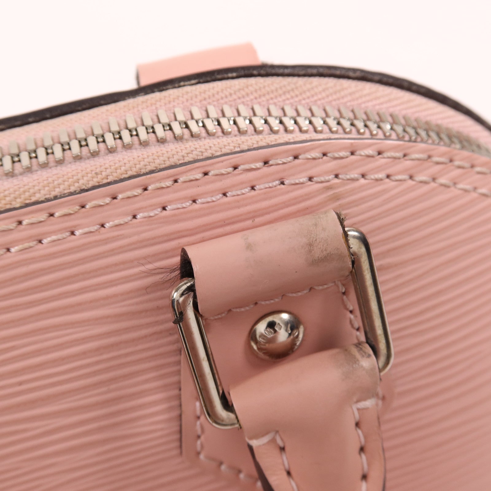 LOUIS VUITTON Epi Alma BB銀扣手挽肩背兩用袋