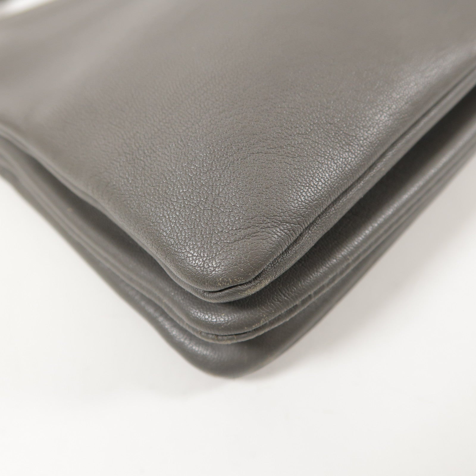 CELINE 羊皮皮革Trio金扣肩背袋