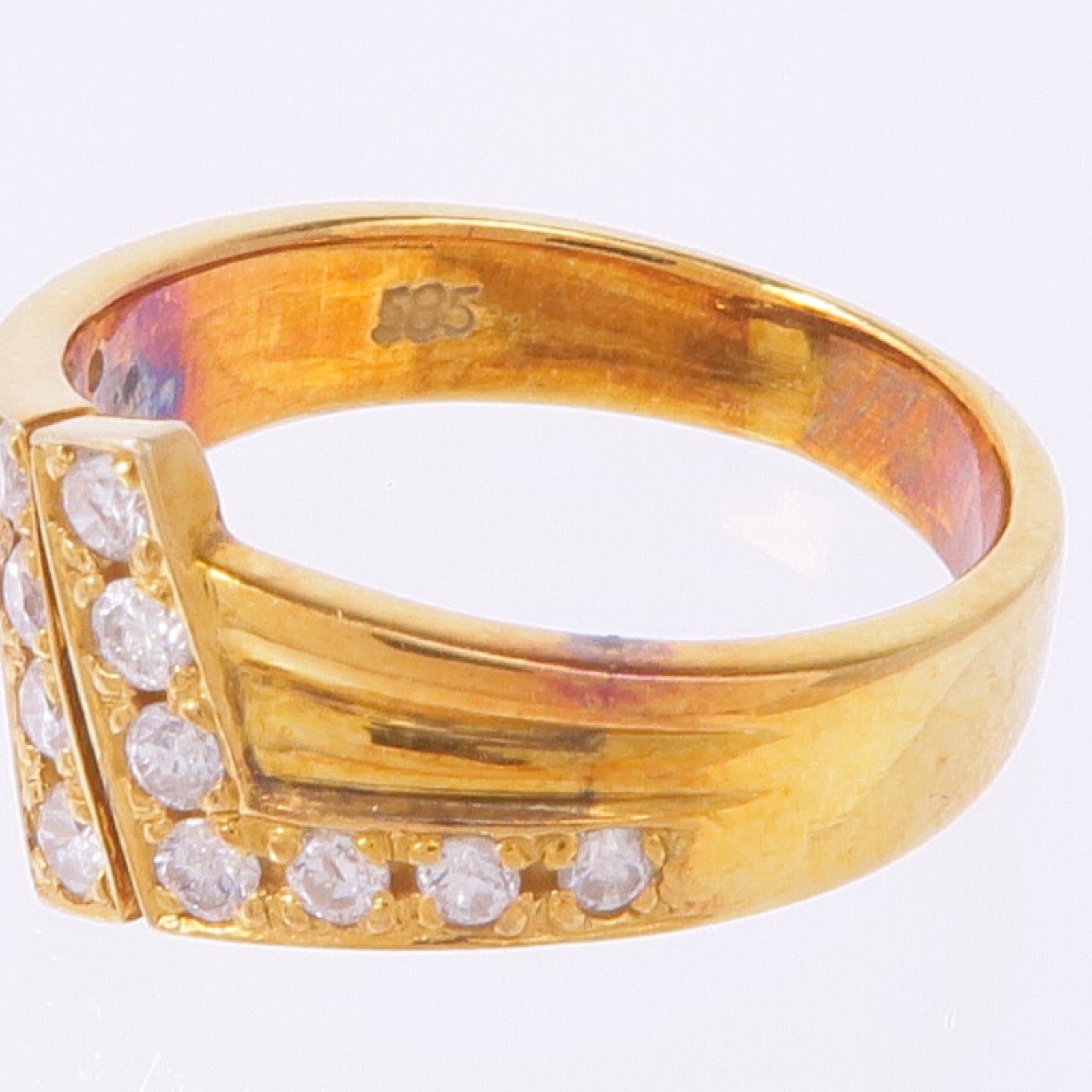 JEWELRY 14K黃金Diamond Ring鑽石戒指US#4