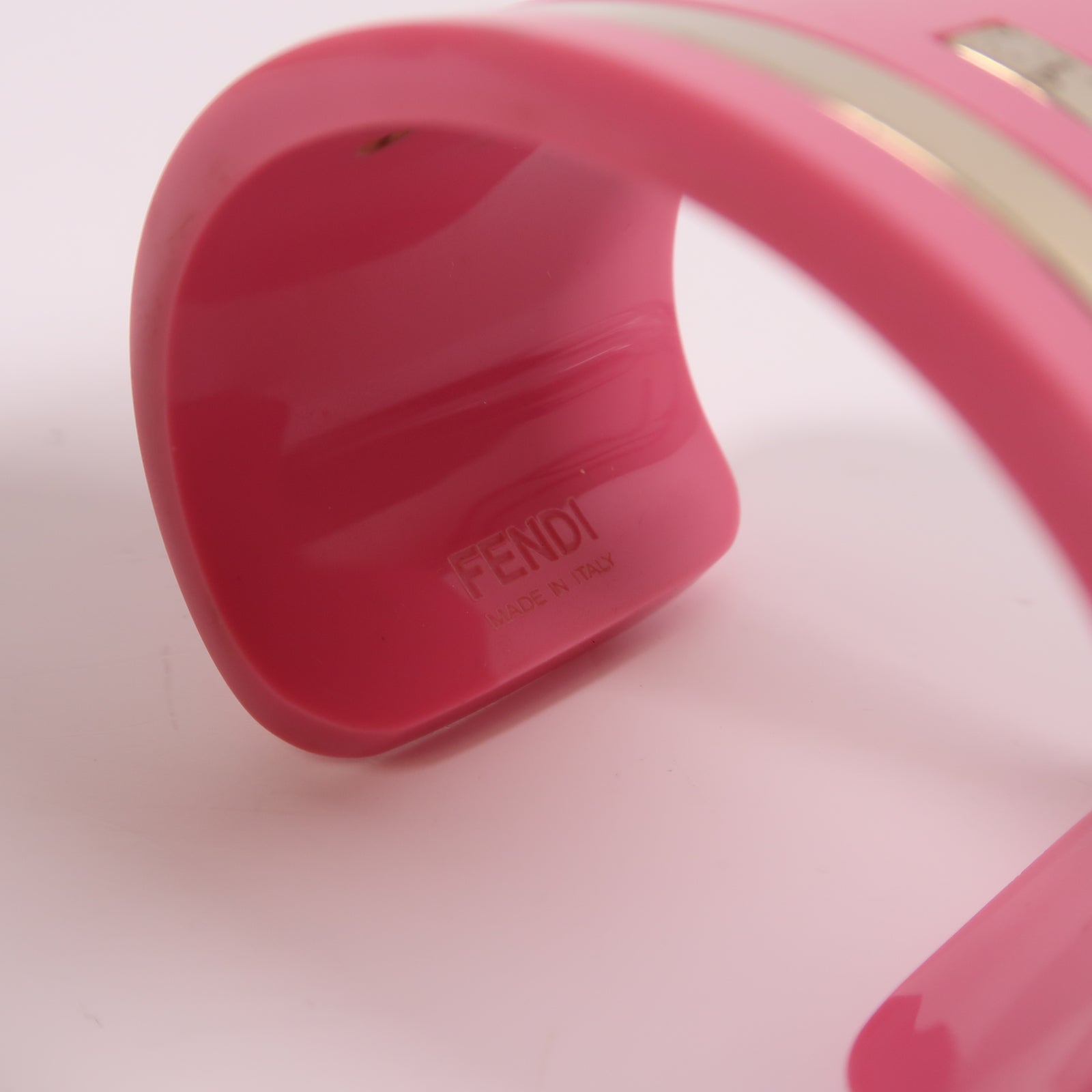 FENDI PVC Bangle手環粉紅色