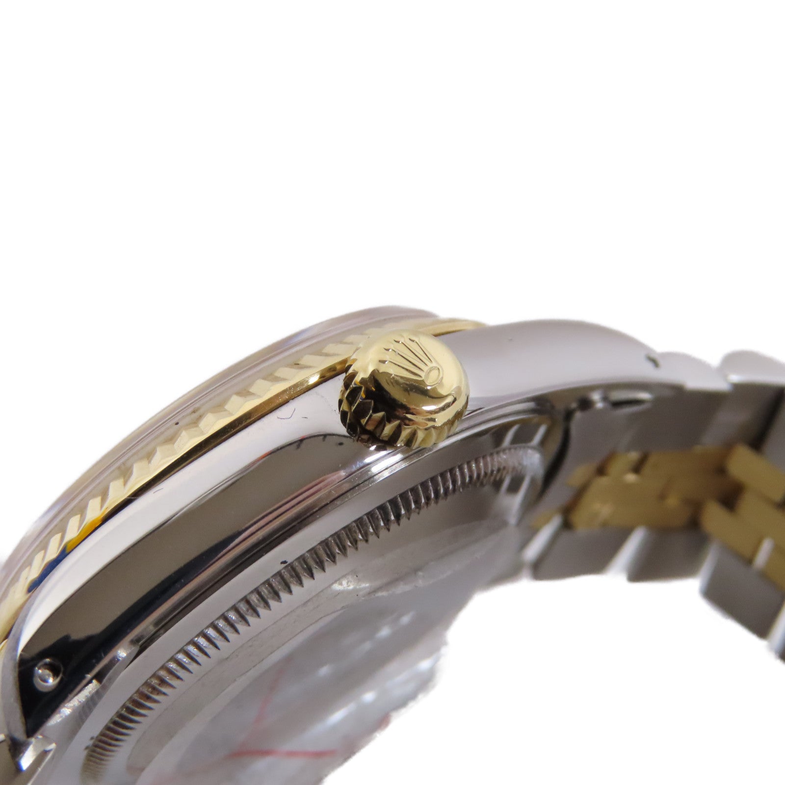 ROLEX Datejust 18K黃金/不鏽鋼手錶自動機芯金色