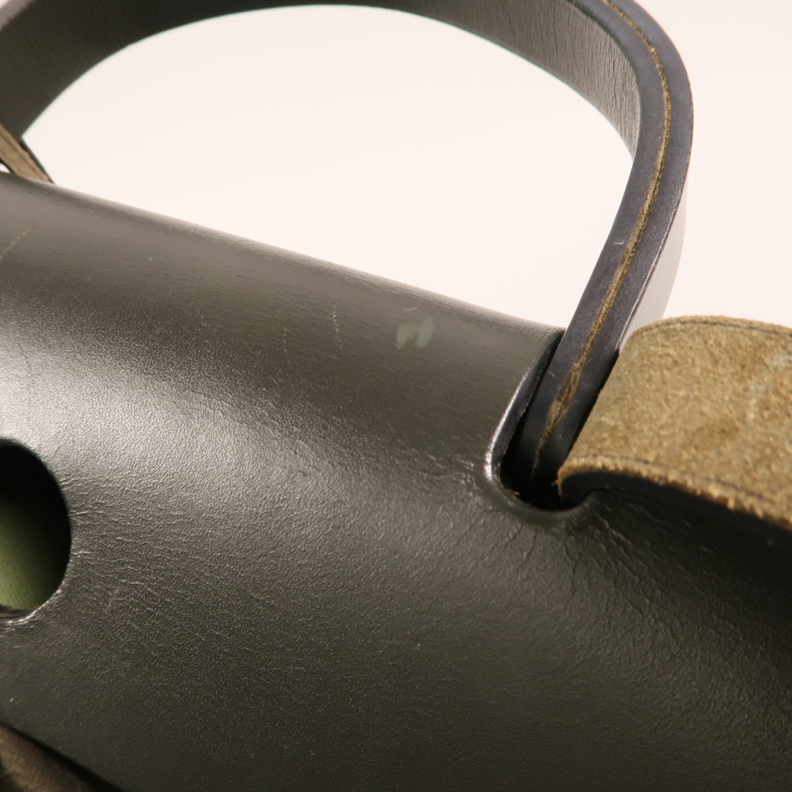 HERMES 【激減優惠】帆布Herbag PM銀扣手挽肩背兩用袋Vert Criquet