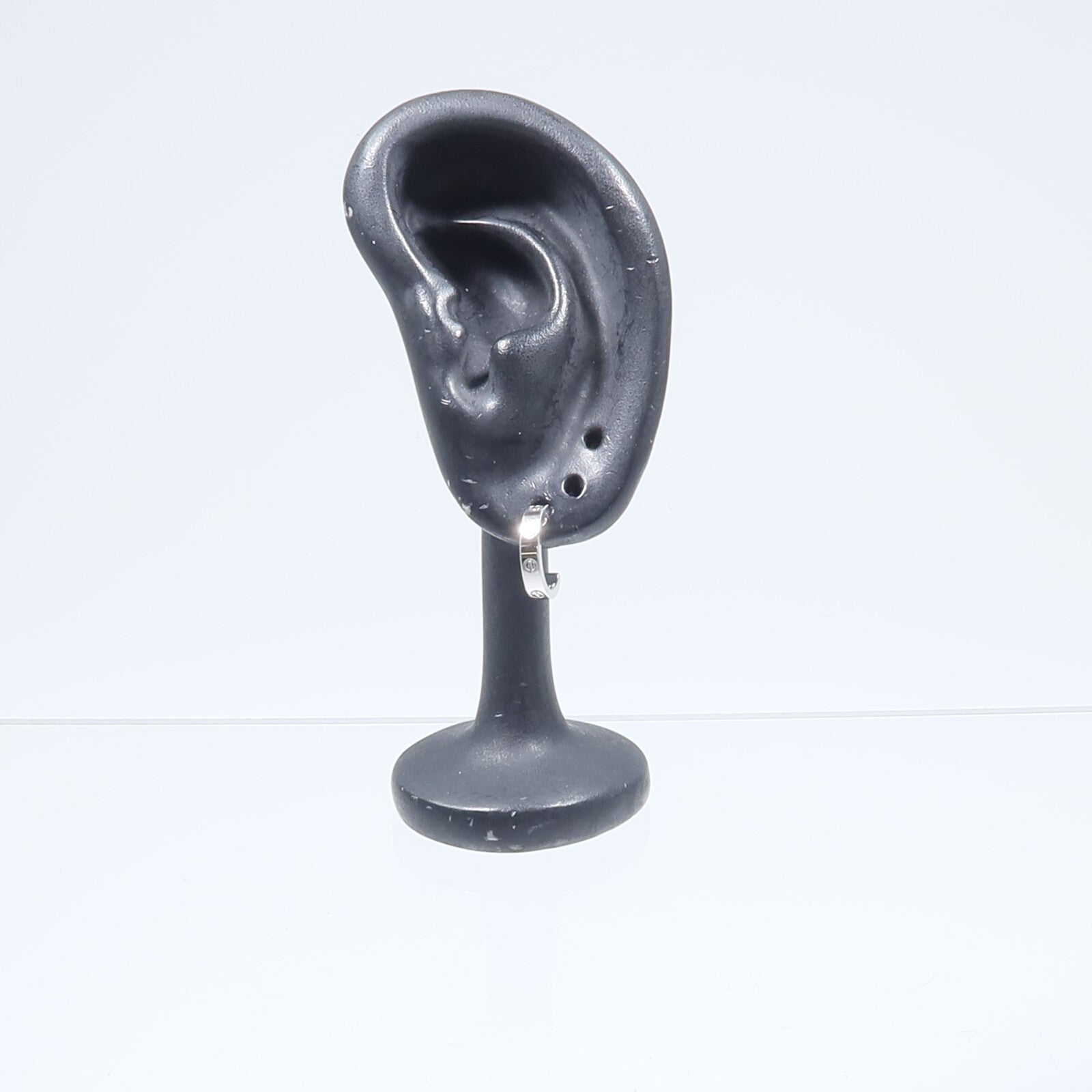 CARTIER 18K白金Love Half Hoop Earrings耳環