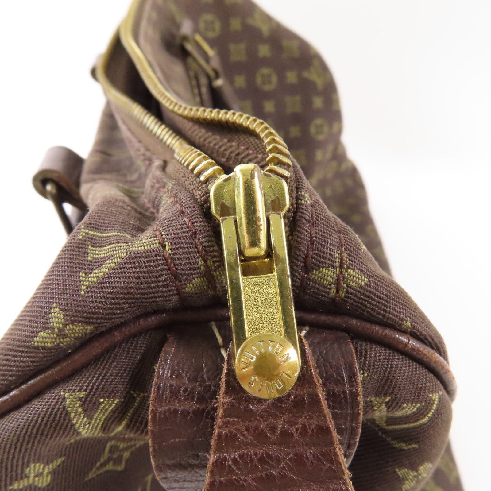 LOUIS VUITTON Monogram Mini Lin Speedy 30金扣手挽袋