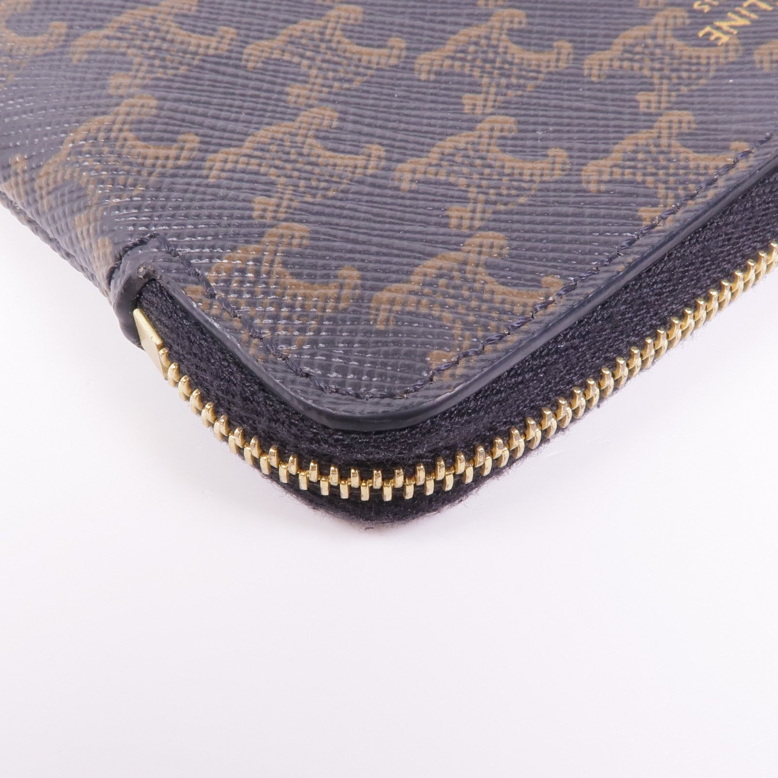 CELINE 塗層帆布Coin Purse金扣零錢包