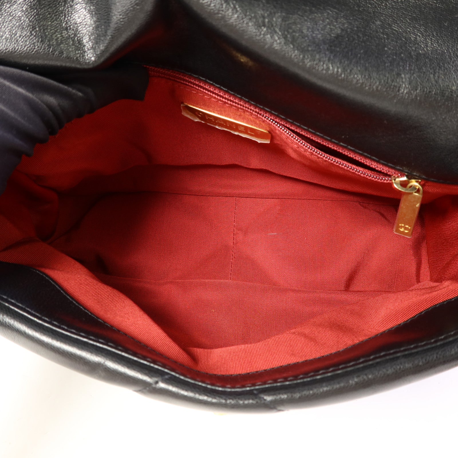 CHANEL 羊皮皮革C19 Small手挽肩背兩用袋