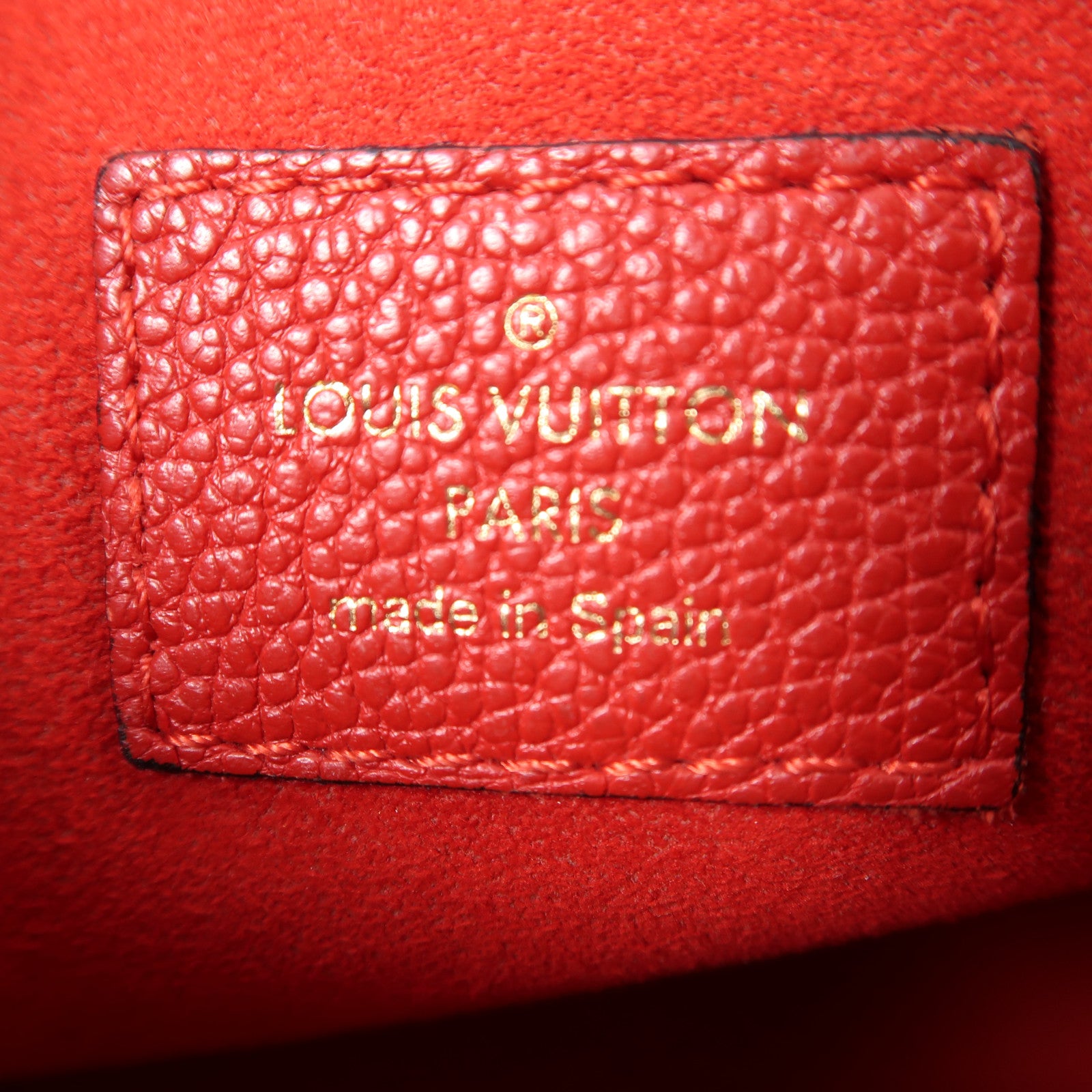 LOUIS VUITTON Monogram Saint Placide金扣鏈帶肩背袋啡色/紅色