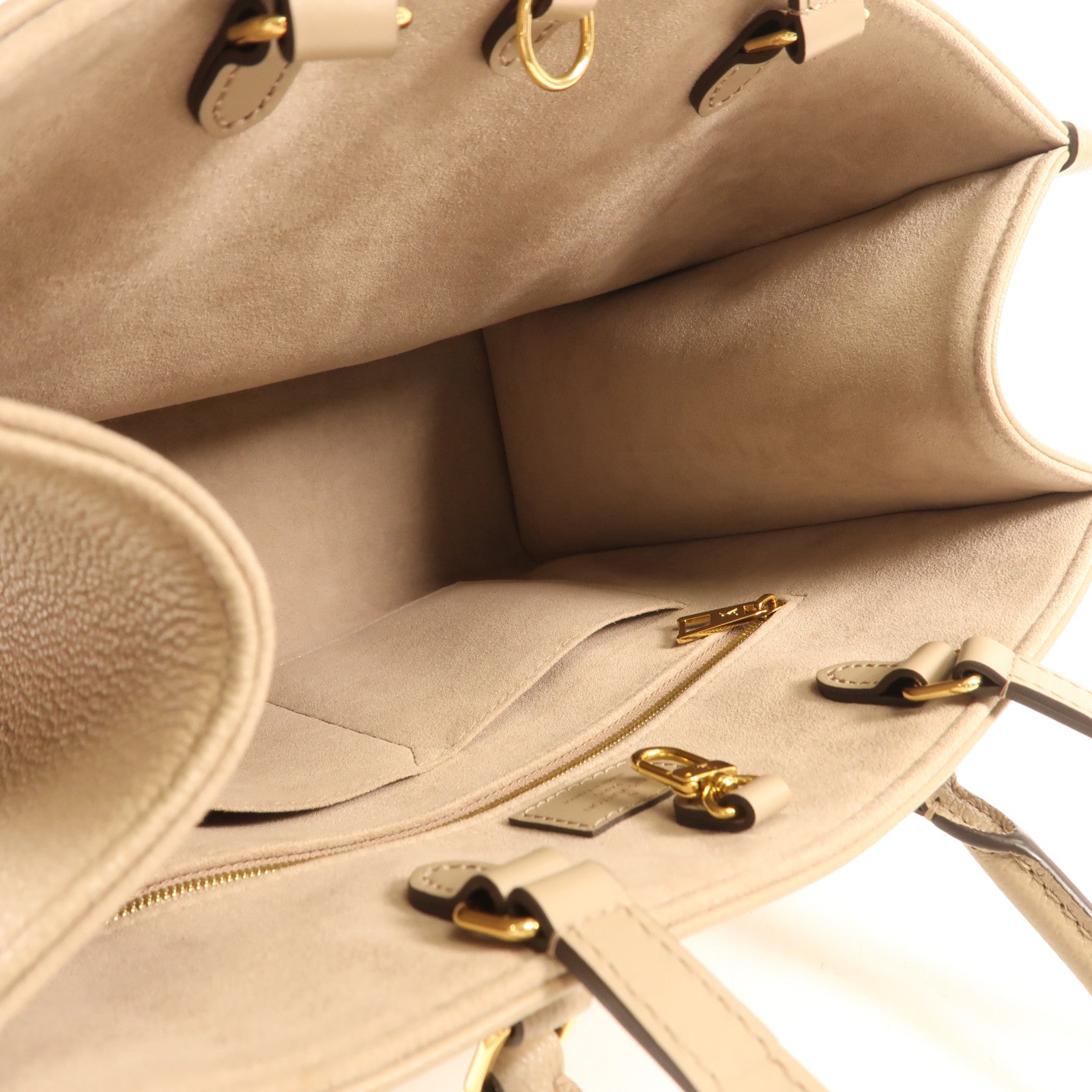 LOUIS VUITTON Monogram Empreinte OnTheGo MM金扣手挽肩背兩用袋