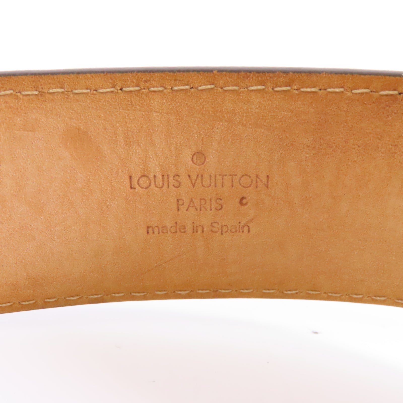 LOUIS VUITTON Damier Belt 90cm皮帶棕色