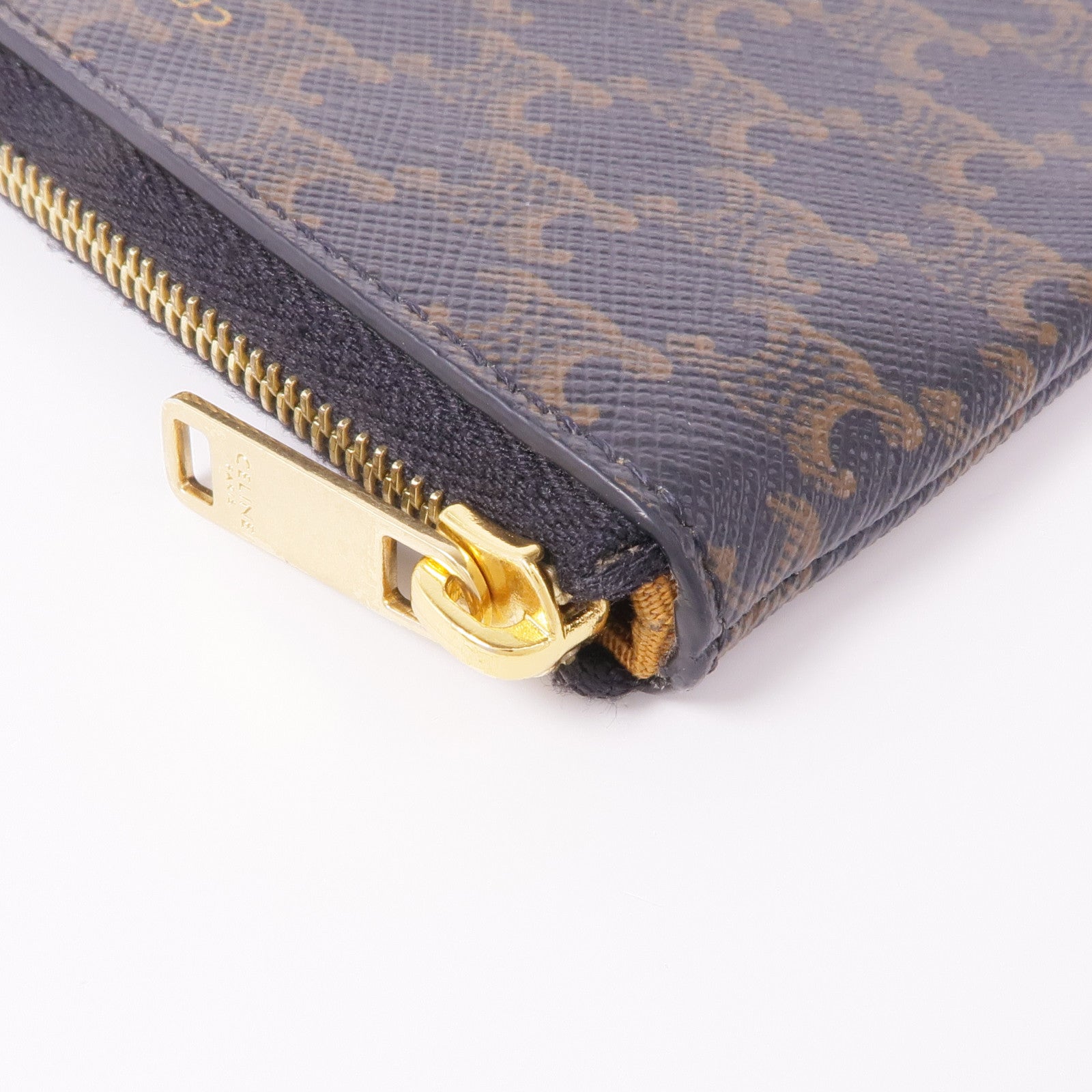 CELINE 塗層帆布Coin Purse金扣零錢包