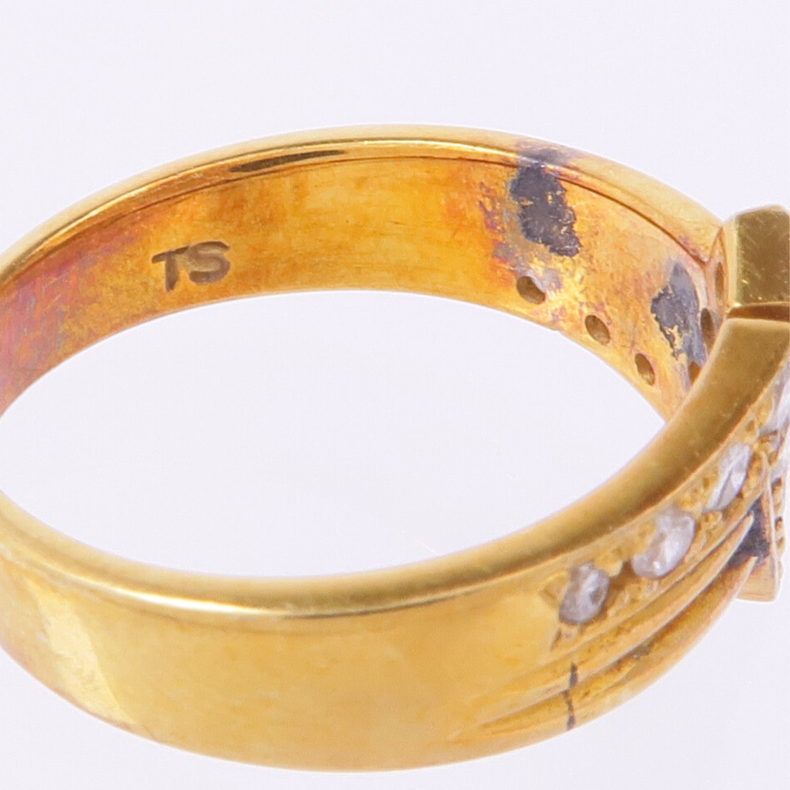 JEWELRY 14K黃金Diamond Ring鑽石戒指US#4