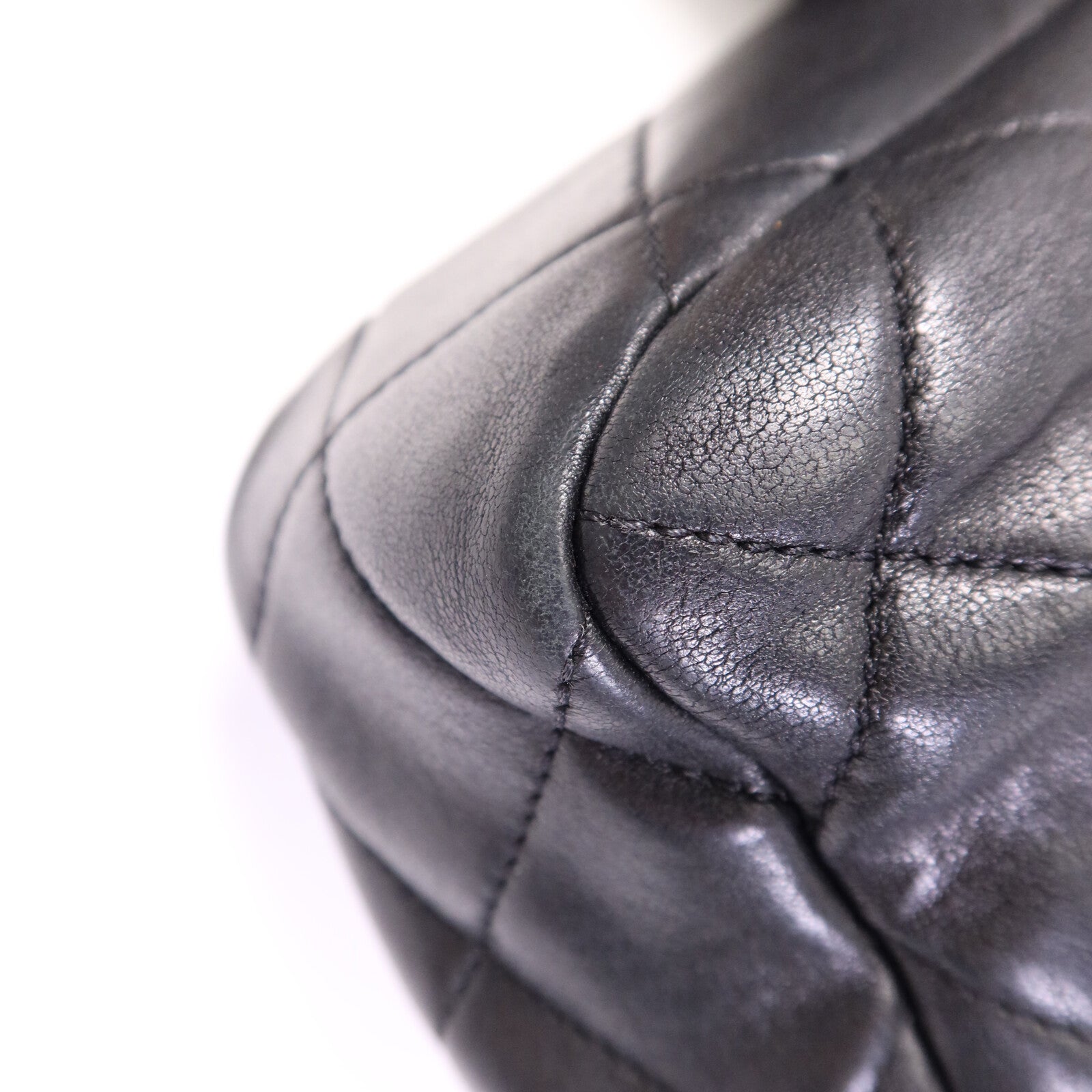 CHANEL 牛皮皮革Chain Shoulder Bag金扣手挽肩背兩用袋