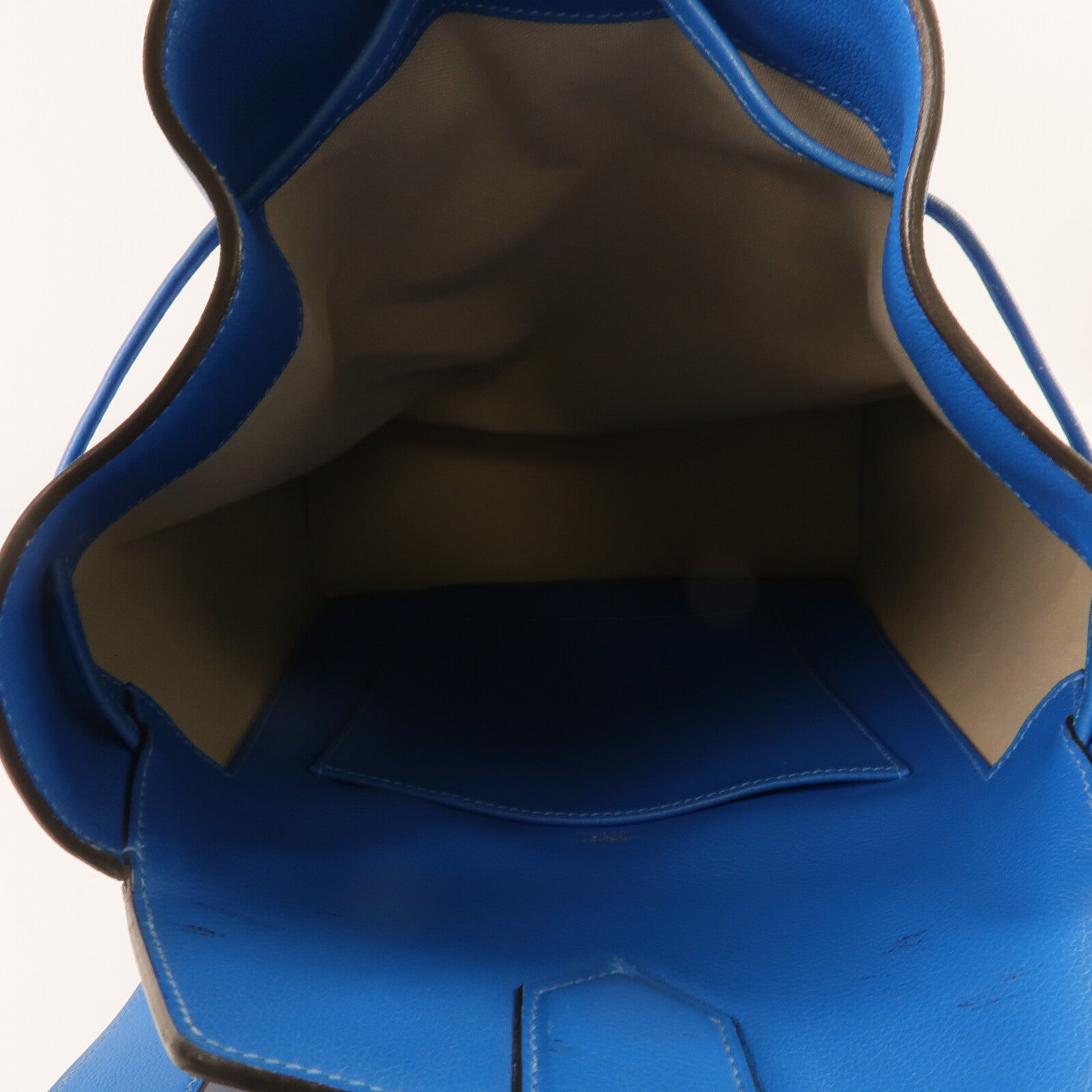HERMES Evercolor皮革Flash Sailor Backpack背包Bleu Hydra