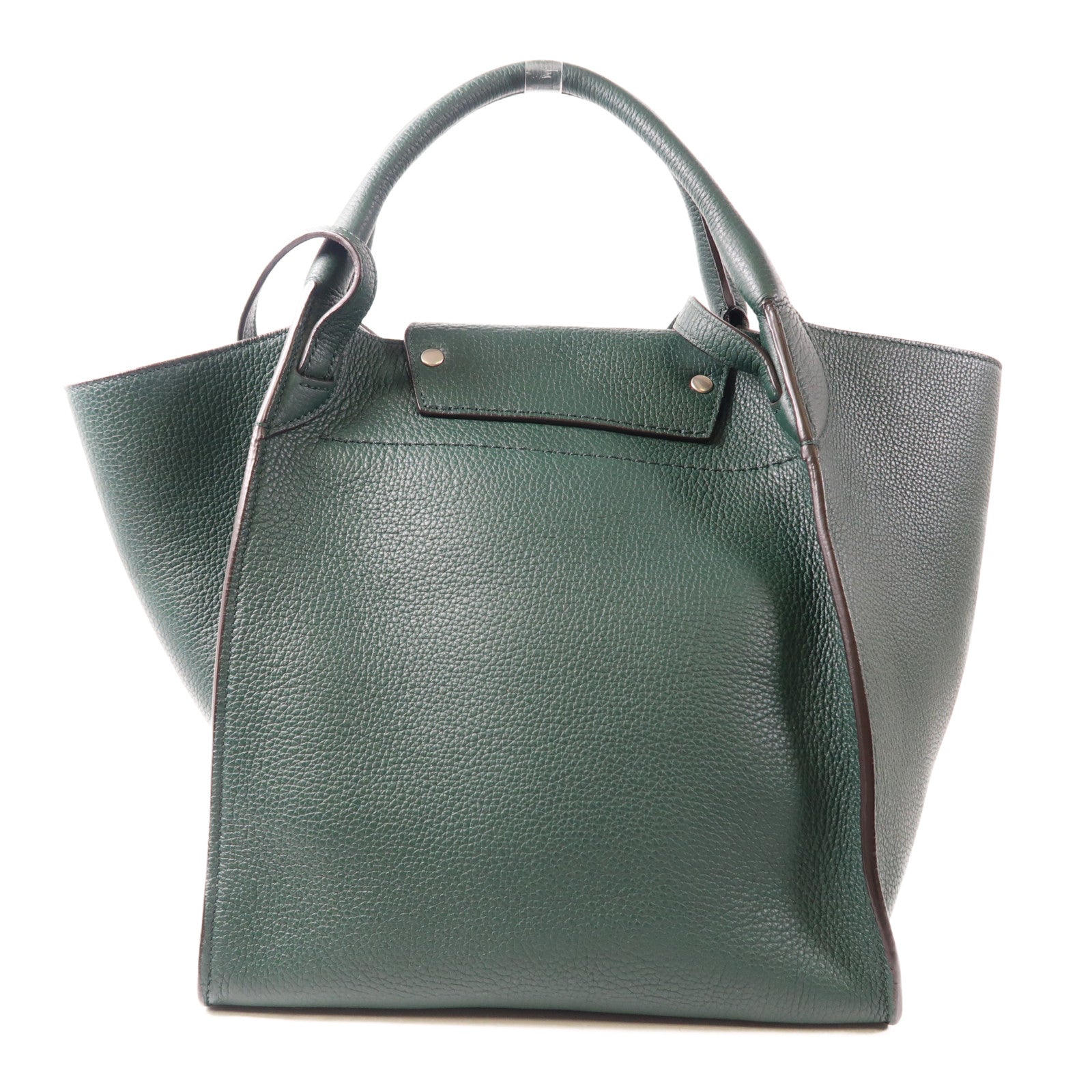CELINE 【激減優惠】牛皮皮革Shoulder Bag銀扣手挽肩背兩用袋