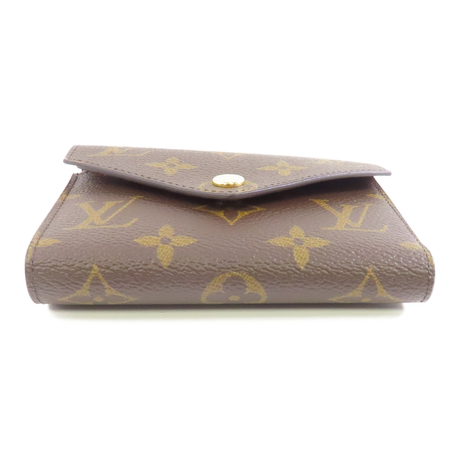 LOUIS VUITTON Monogram Victorine金扣錢包啡色