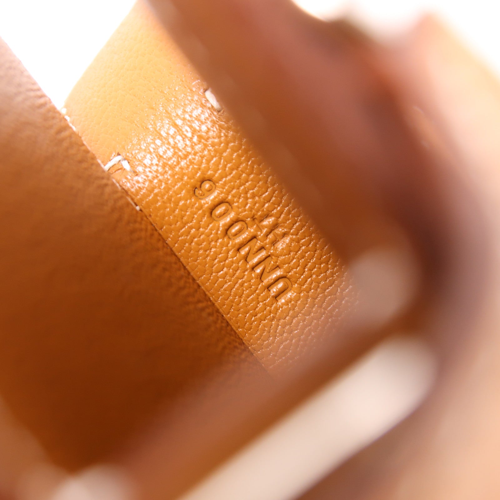 HERMES PHW Hac A Box Phone Case Shoulder Bag Epsom Leather Gold Brown