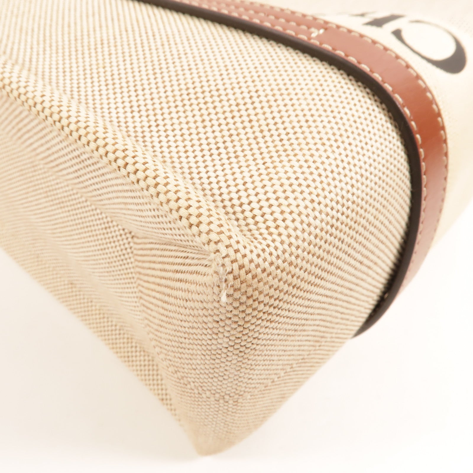 Chloe 帆布Woody Tote Bag肩背袋