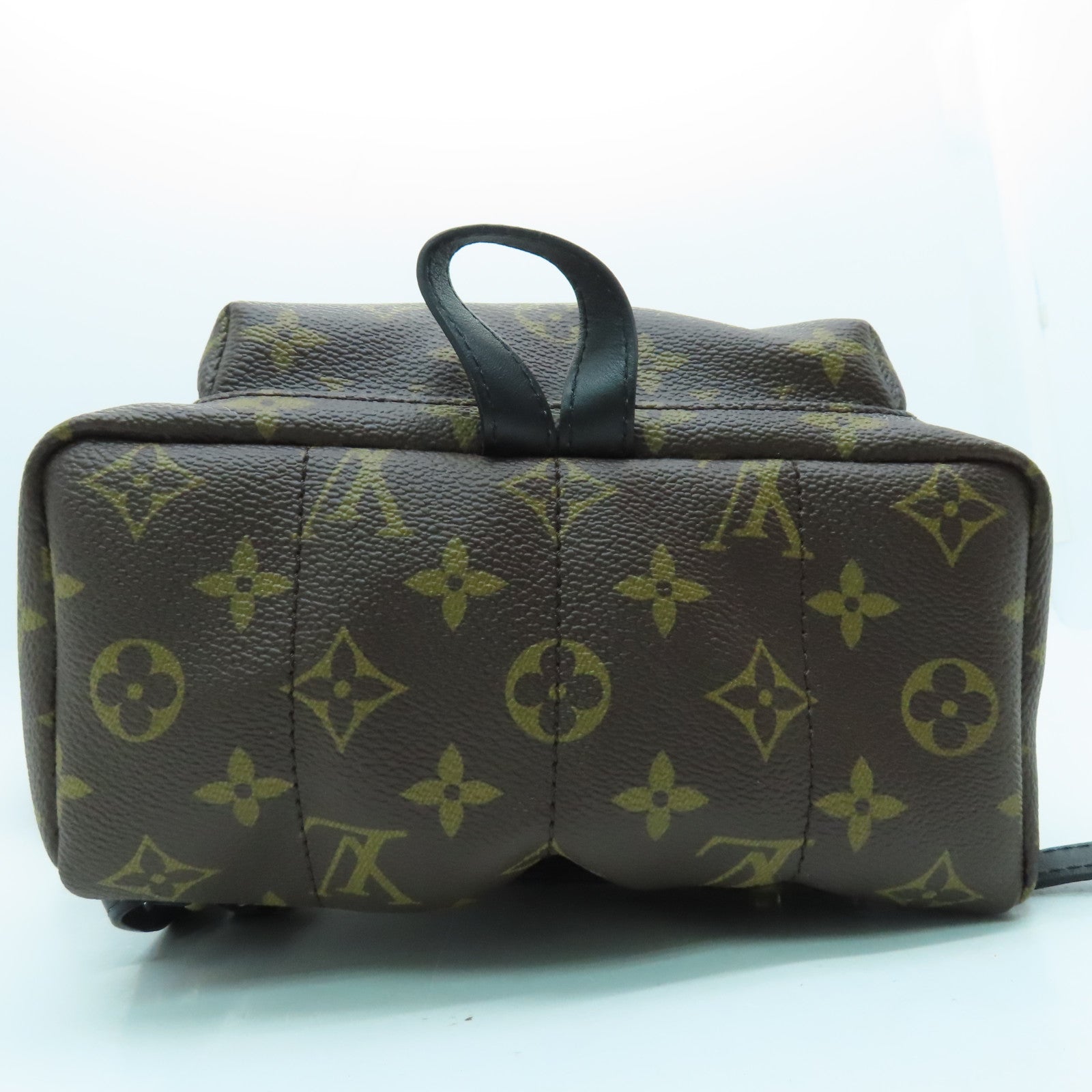 LOUIS VUITTON Monogram Plam Springs PM Backpack Brown with Gold Buckle