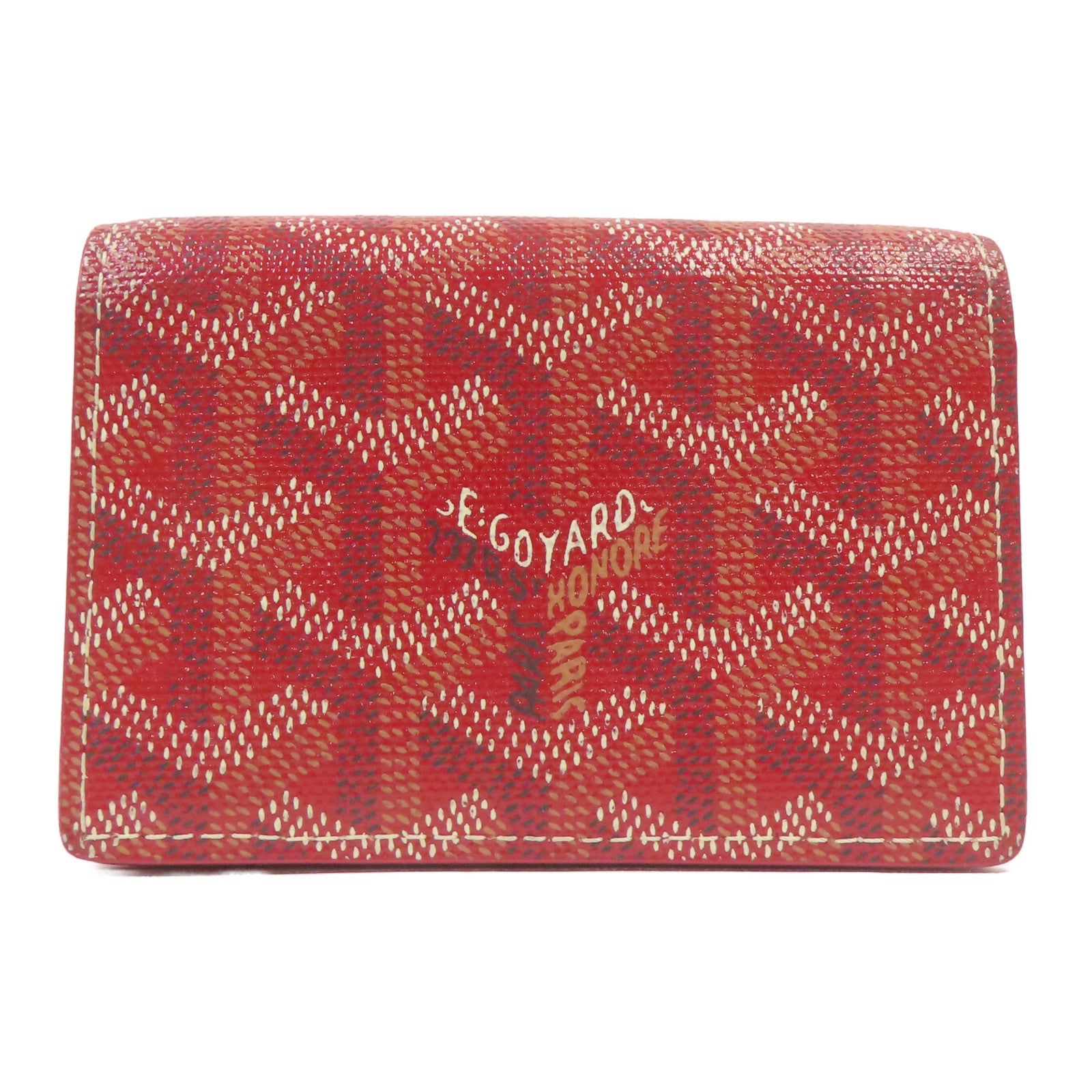 GOYARD 塗層帆布Malesherbes Card Wallet卡片套紅色