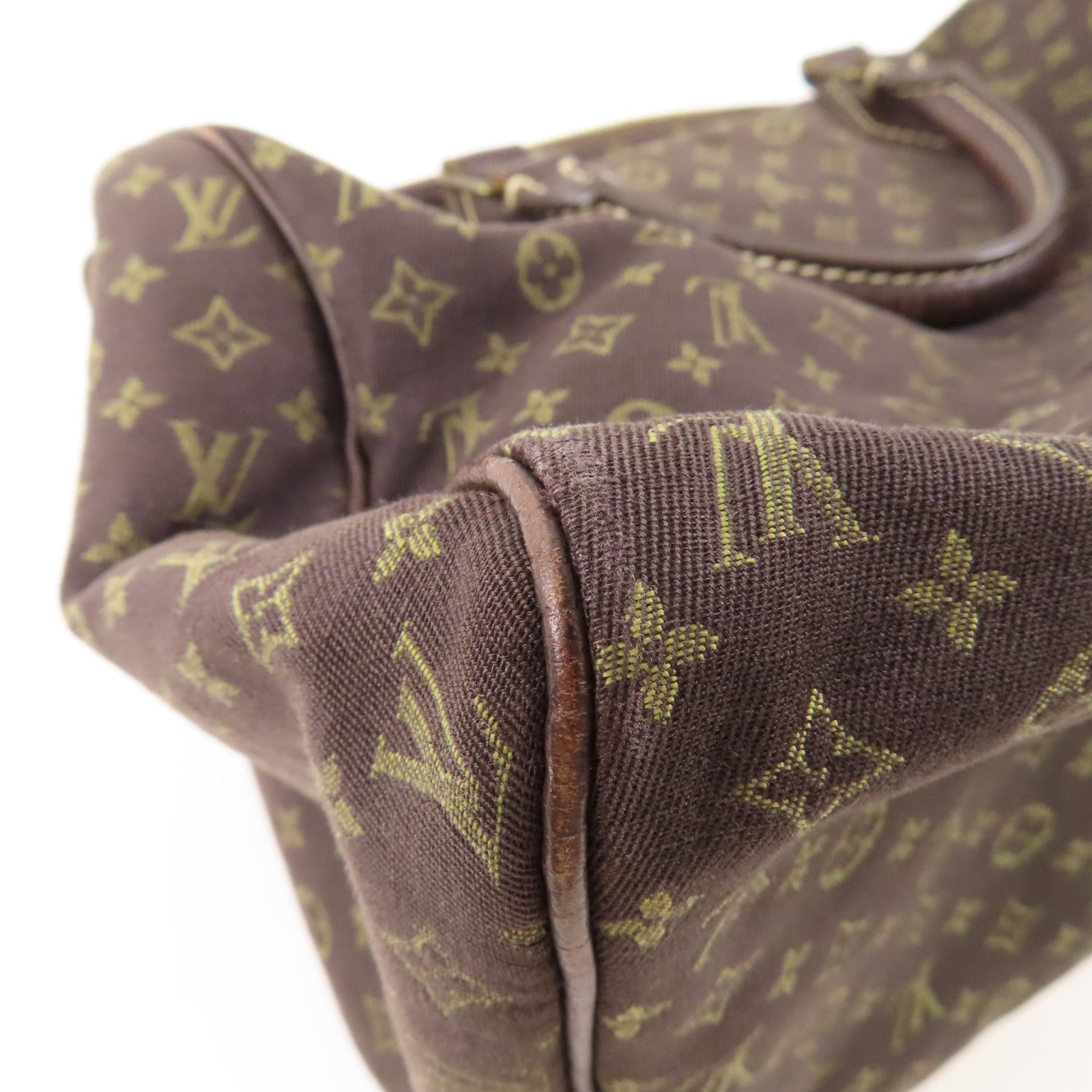 LOUIS VUITTON Monogram Mini Lin Speedy 30金扣手挽袋