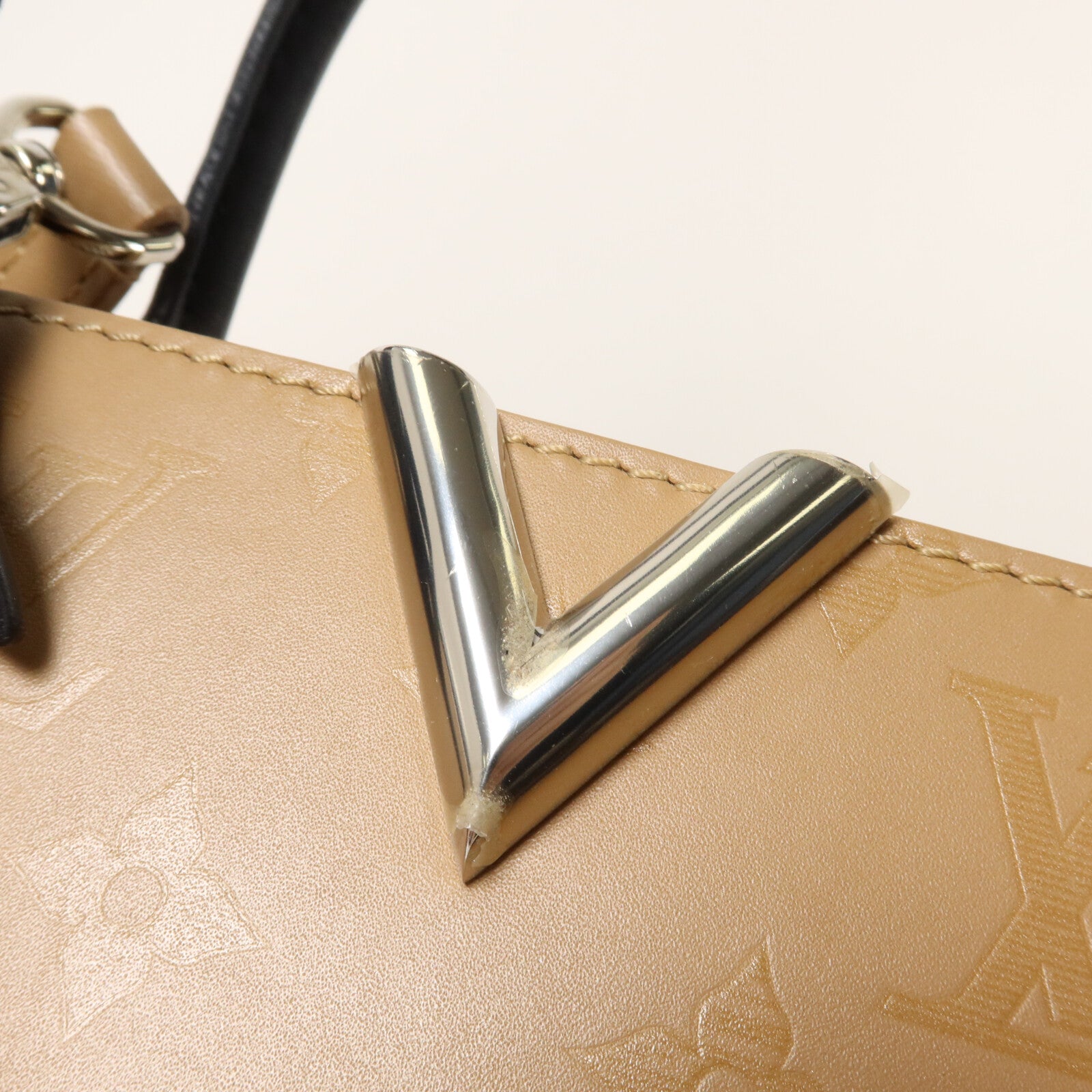 LOUIS VUITTON 牛皮皮革Very Tote MM手挽肩背兩用袋