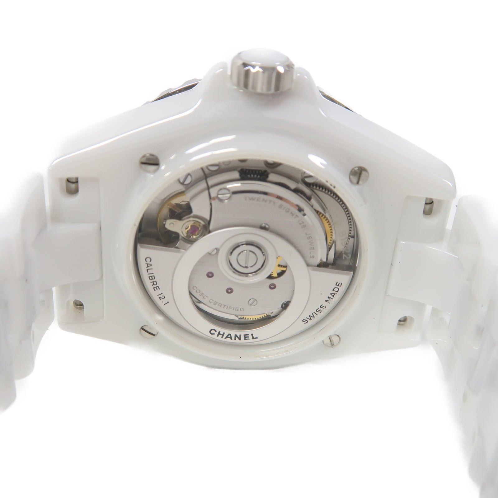 CHANEL J12 12P陶製手錶自動機芯白色