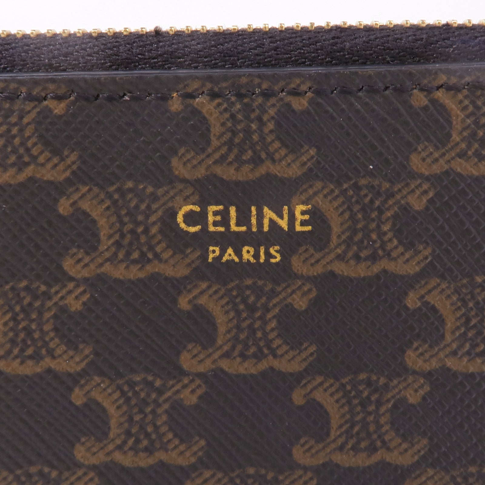 CELINE 塗層帆布Coin Purse金扣零錢包