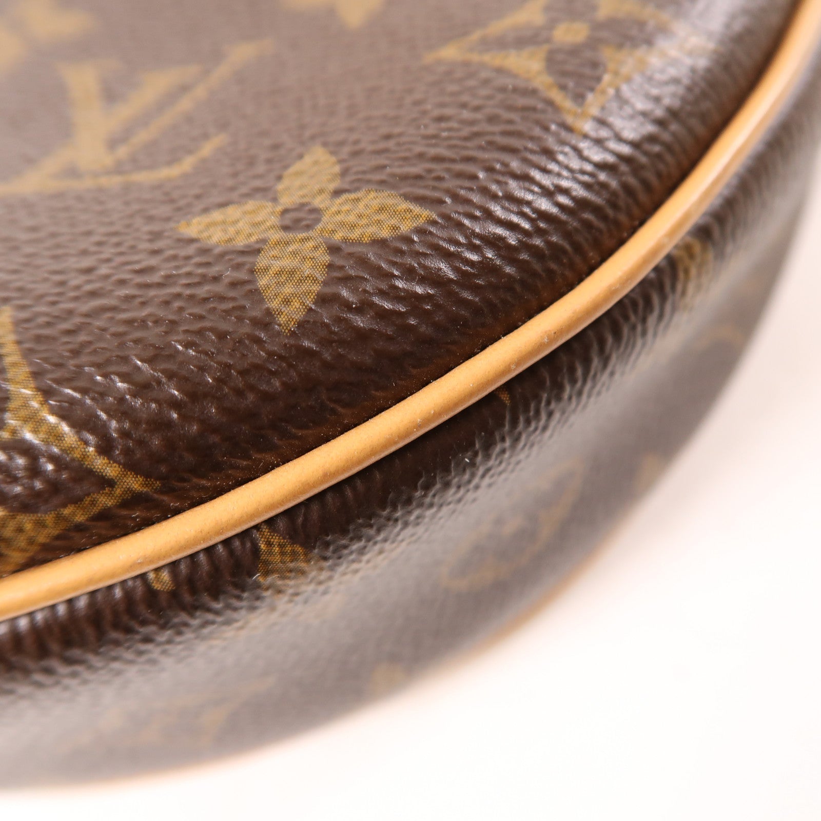 LOUIS VUITTON Monogram Loop金扣手挽肩背兩用袋棕色