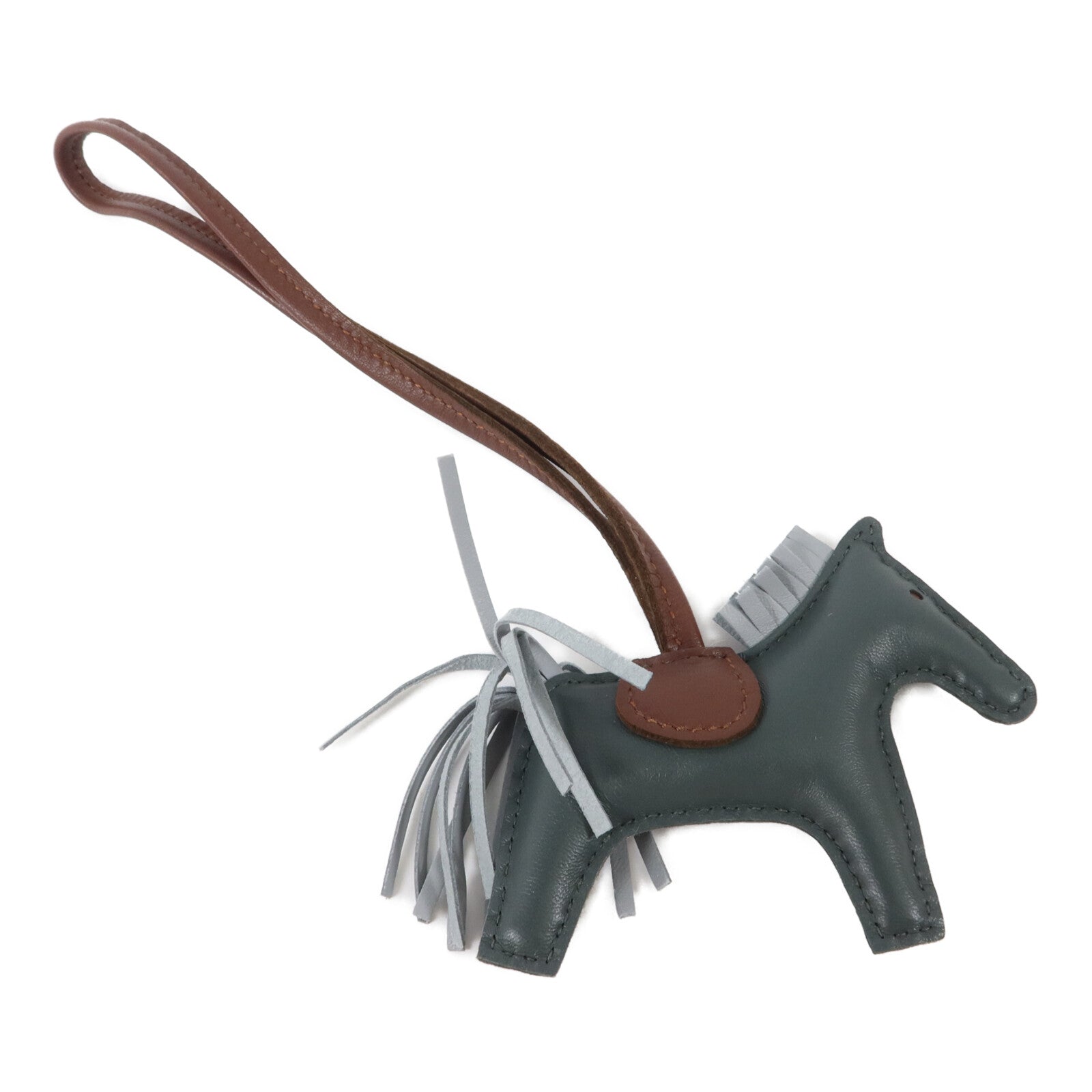 HERMES Milo皮革Rodeo PM掛飾Terre