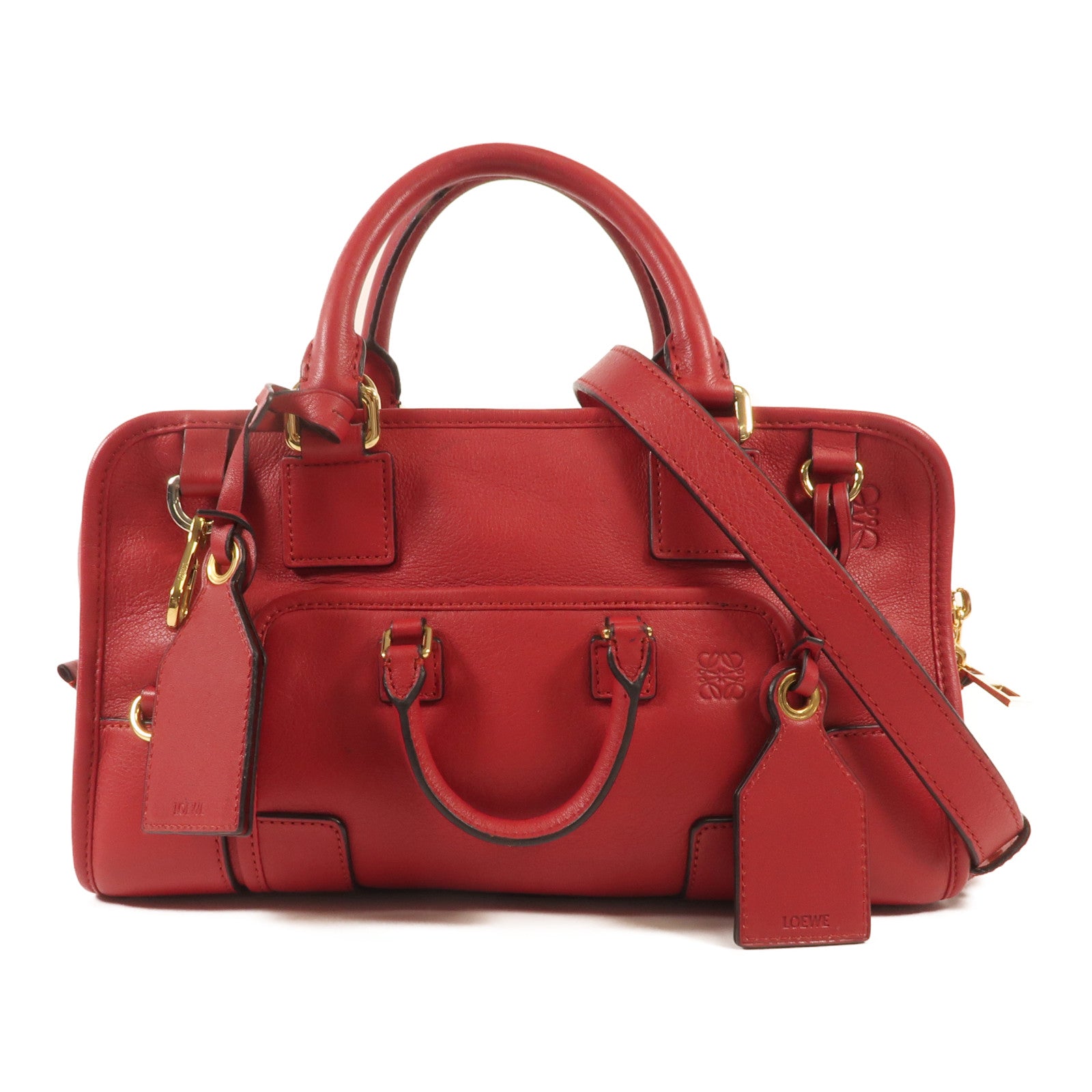LOEWE 牛皮皮革Amazona Bag金扣手挽肩背兩用袋