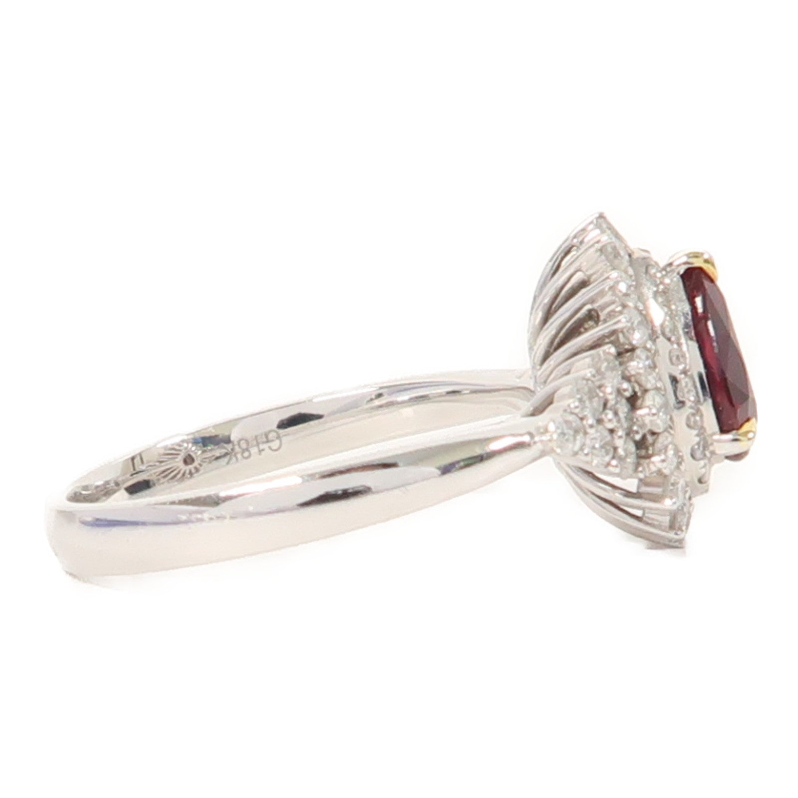 JEWELRY 【激減優惠】18K白金Ruby Ring1.03ct紅寶石戒指US#6.5
